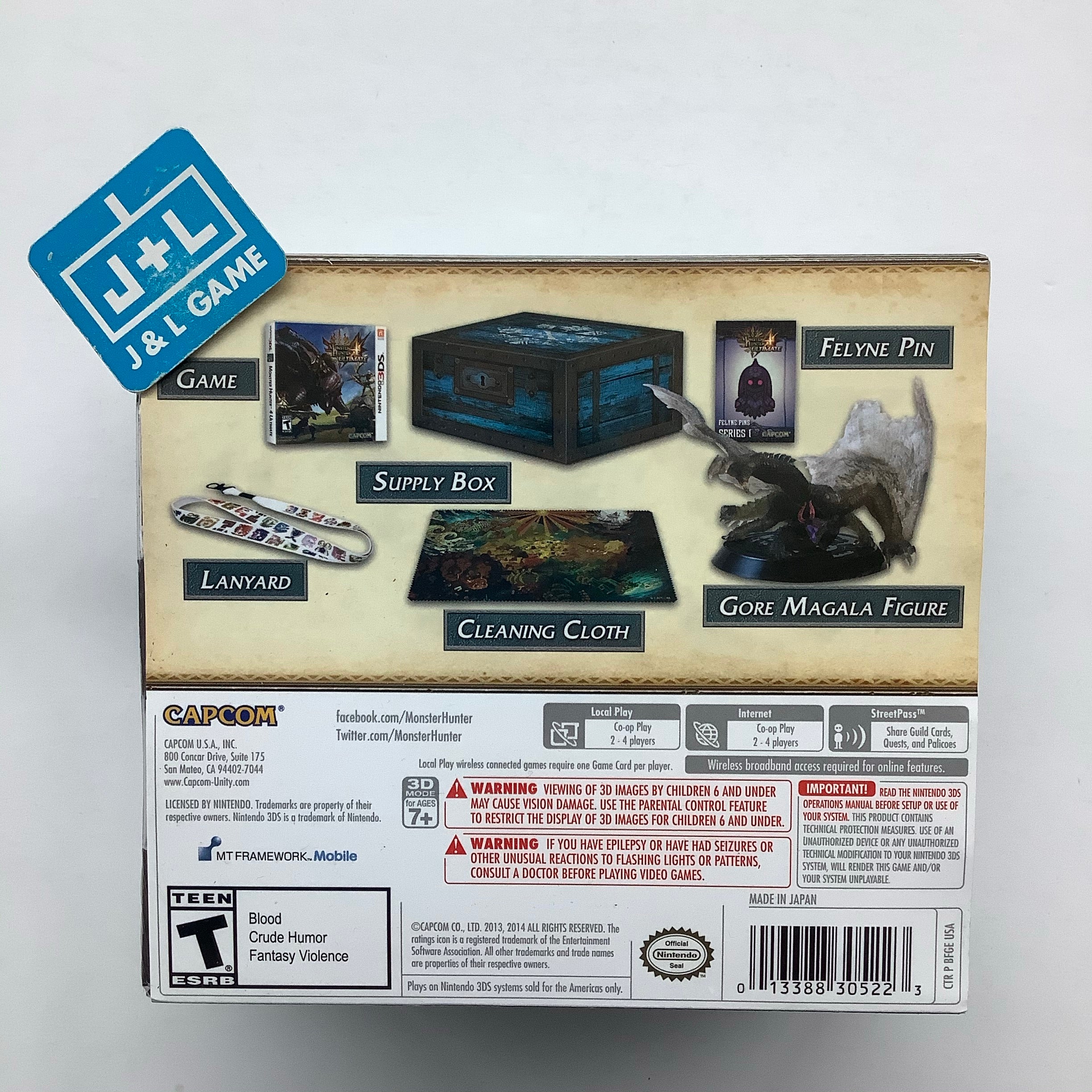 Monster Hunter 4 Ultimate ( Collector's Edition ) - Nintendo 3DS Video Games Capcom   