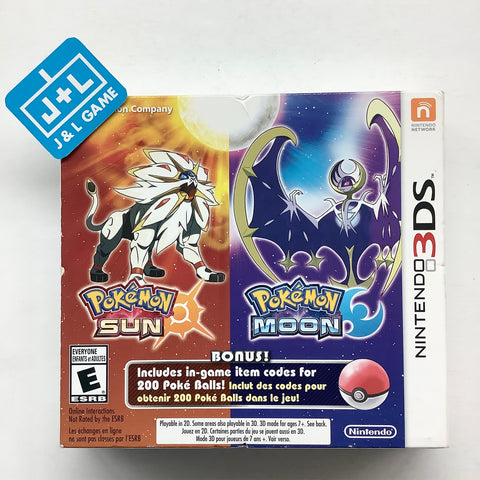 Pokemon Sun and Moon Dual Pack - Nintendo 3DS  Pokémon Video Games Nintendo   