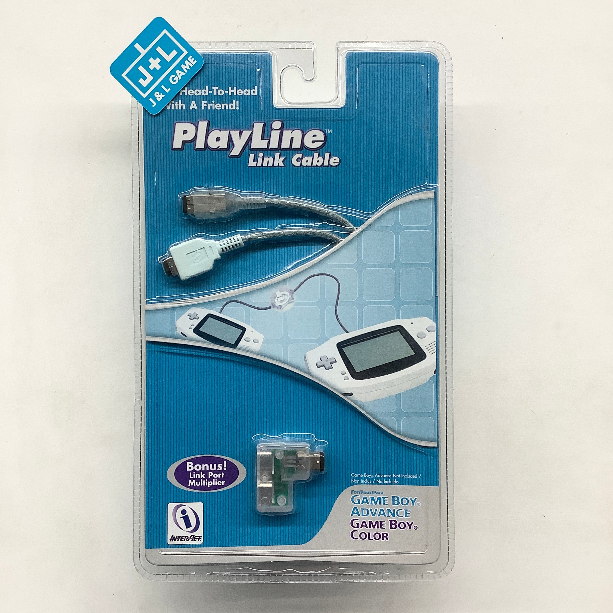 Gameboy Color Connect Cable InterAct PlayLine Link Cable for Game Boy Advance and Game Boy Color ...