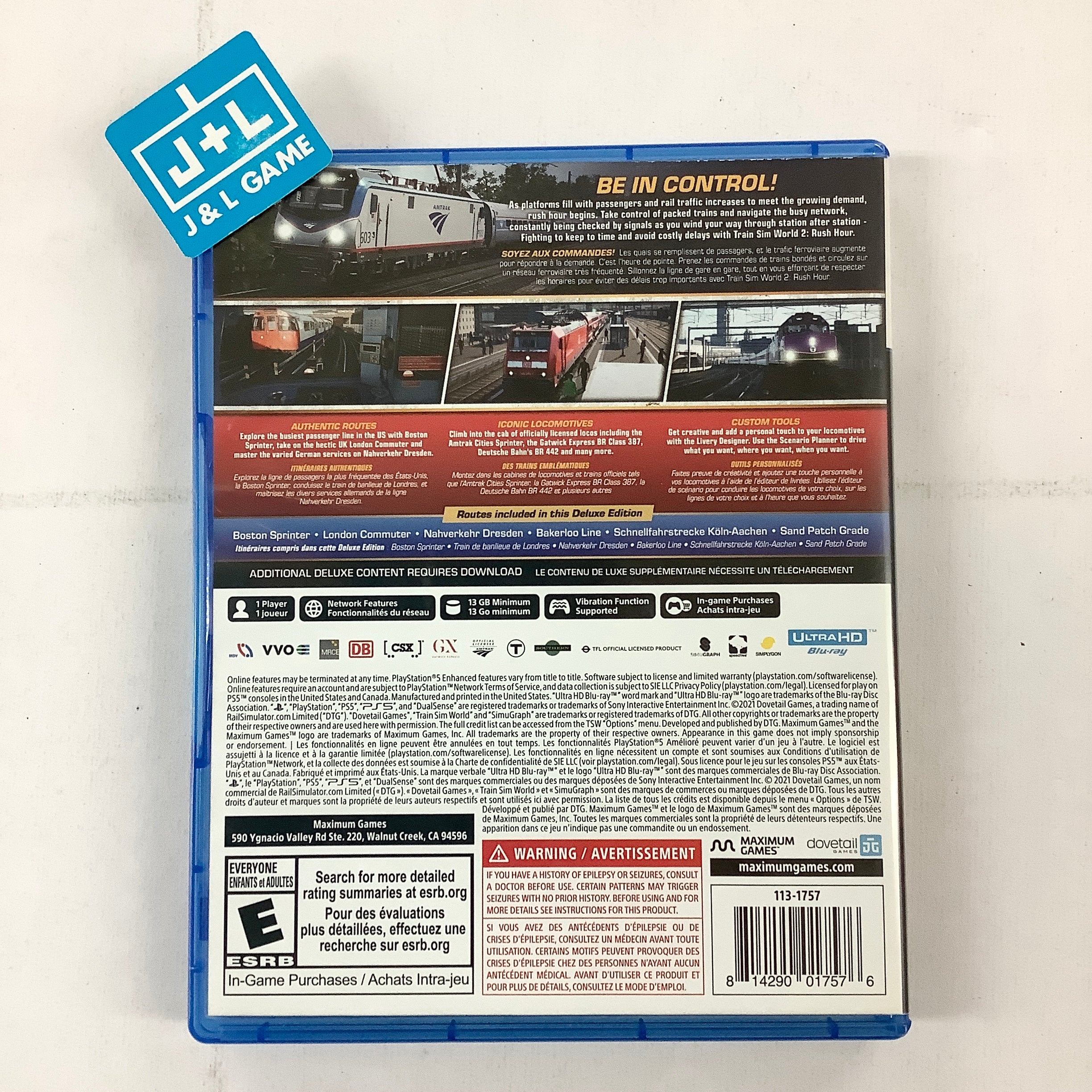 Jeu PS4 Playstation 4 Train Sim World 2 Rush Hour Deluxe Ed Vulbens 74520 Jeu PS4 Playstation 4 Train Sim World 2 Rush Hour Deluxe Ed Vulbens 74520