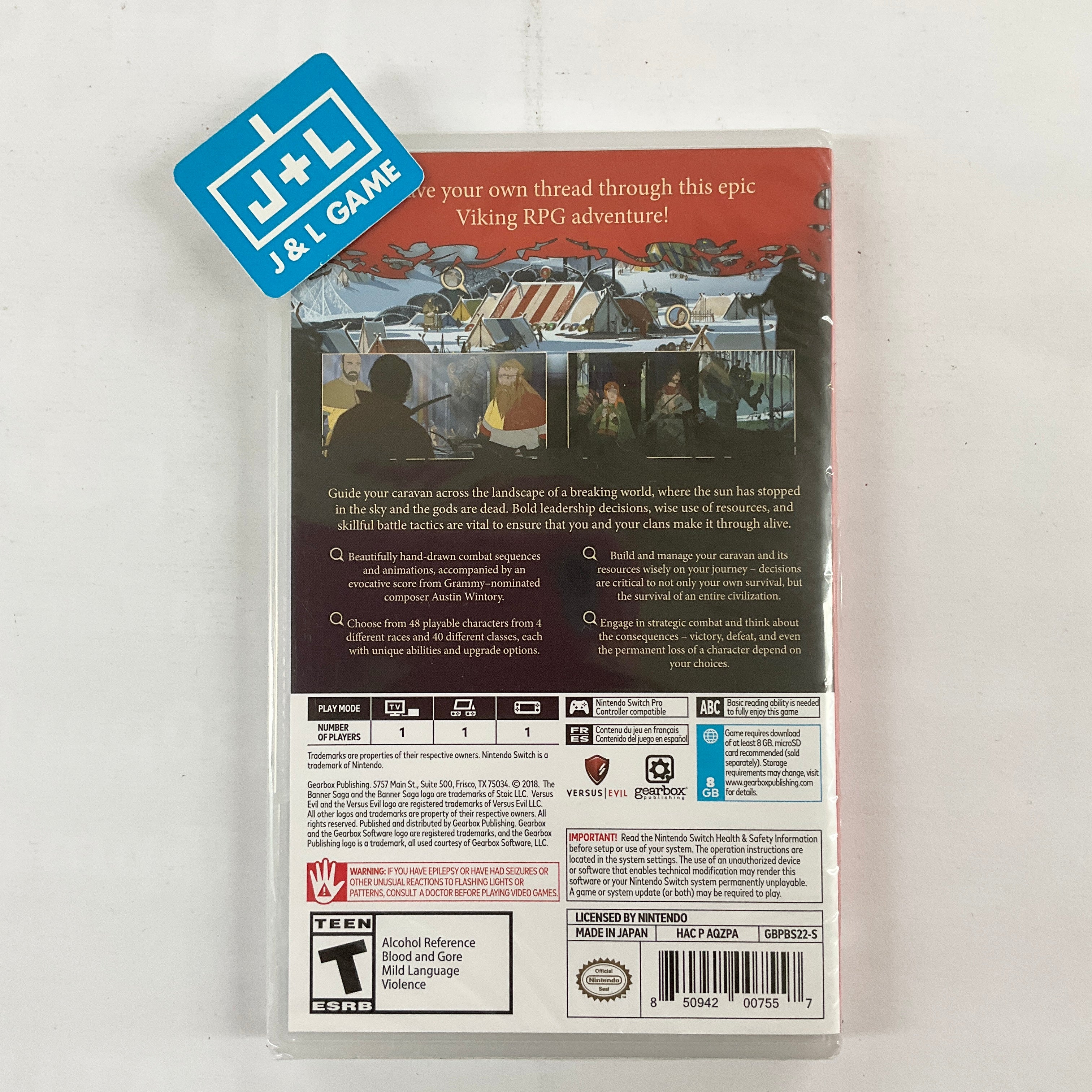 The Banner Saga Trilogy - (NSW) Nintendo Switch Video Games Gearbox Publishing   