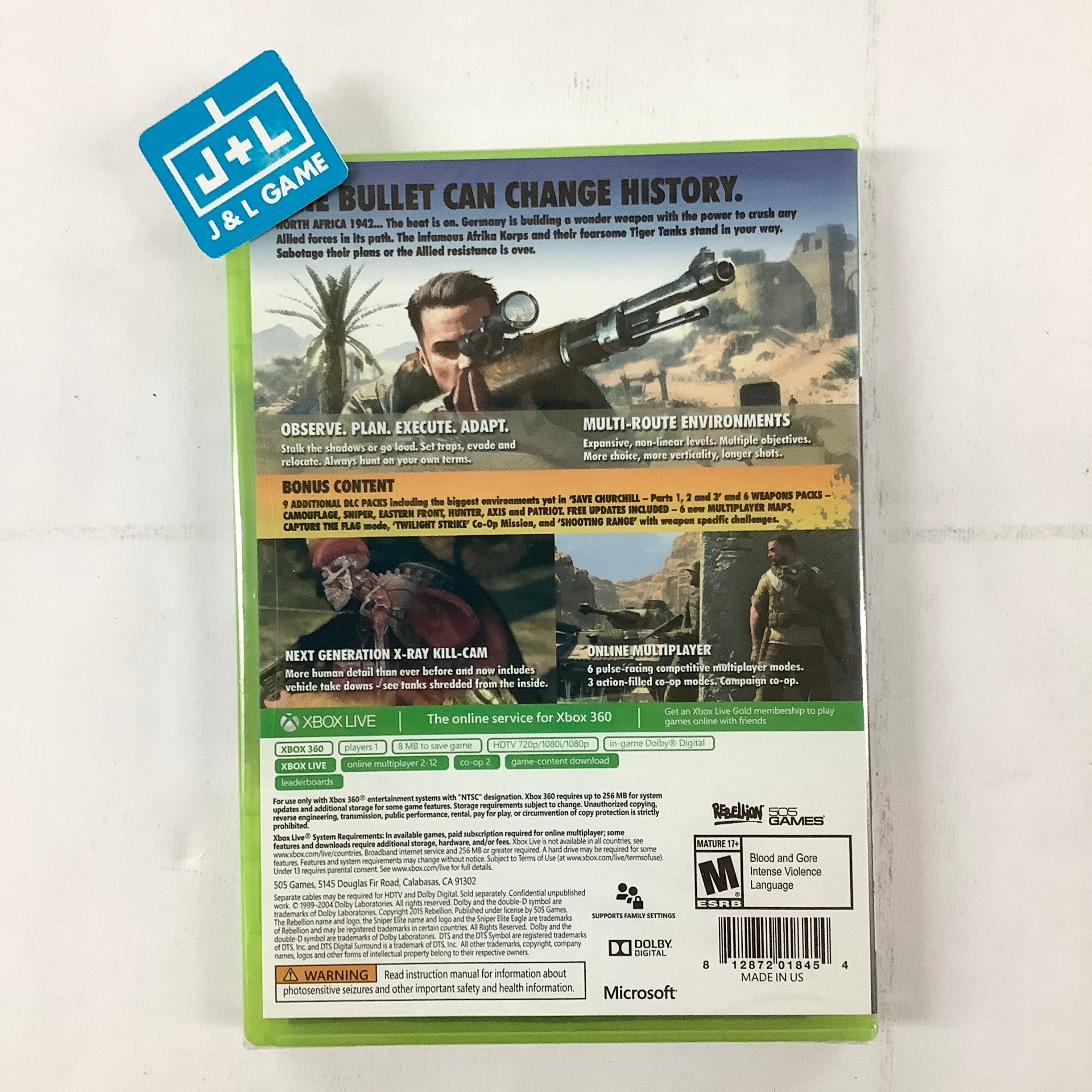 Sniper Elite III (Ultimate Edition) - Xbox 360*** | J&L Game