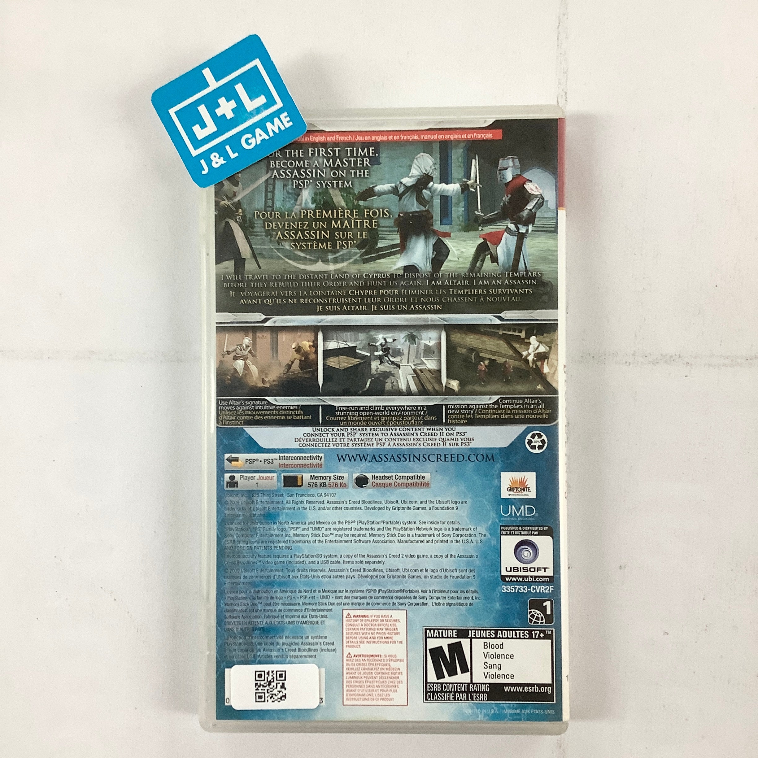 Assassin's Creed: Bloodlines (Greatest Hits) - Sony PSP [Pre-Owned] Video Games Ubisoft   