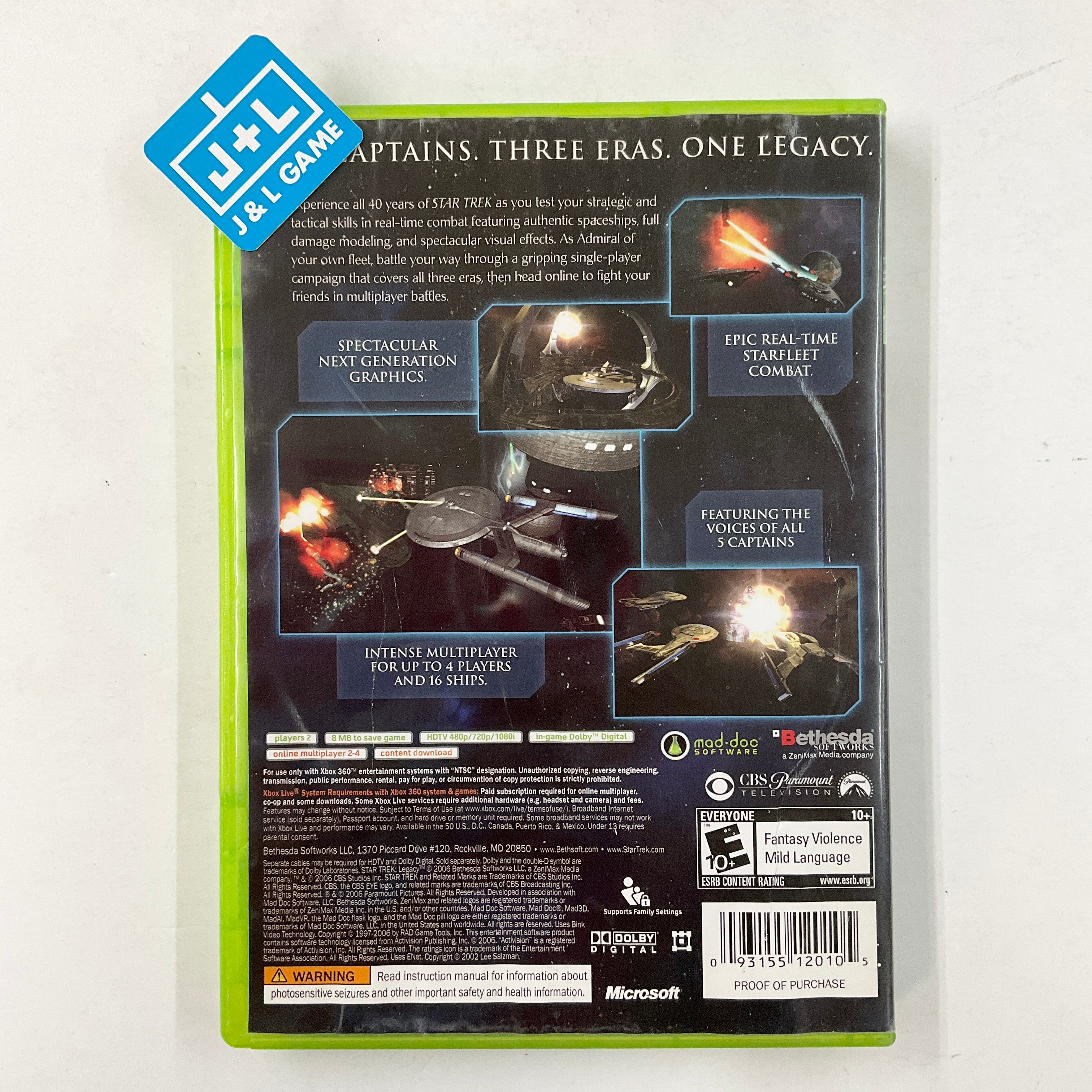 Star Trek: Legacy - Xbox 360 [Pre-Owned] Video Games Bethesda Softworks   