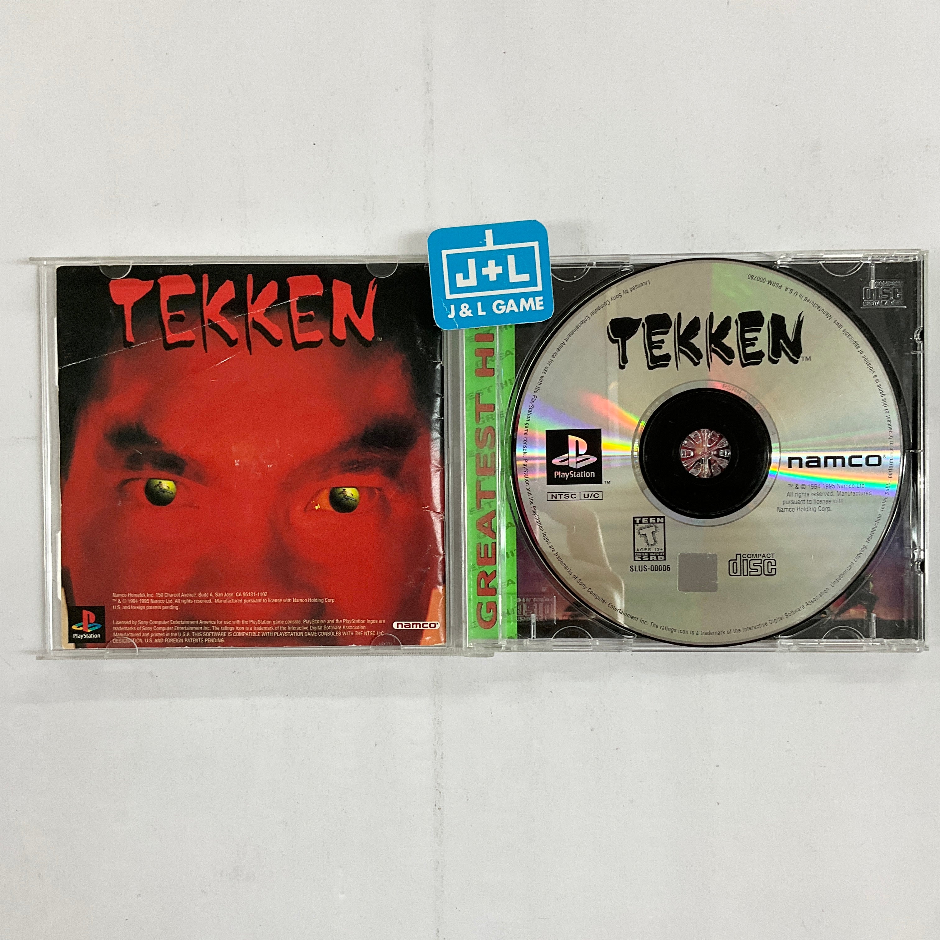 Tekken (Greatest Hits) - (PS1) PlayStation 1 [Pre-Owned] Video Games Namco   