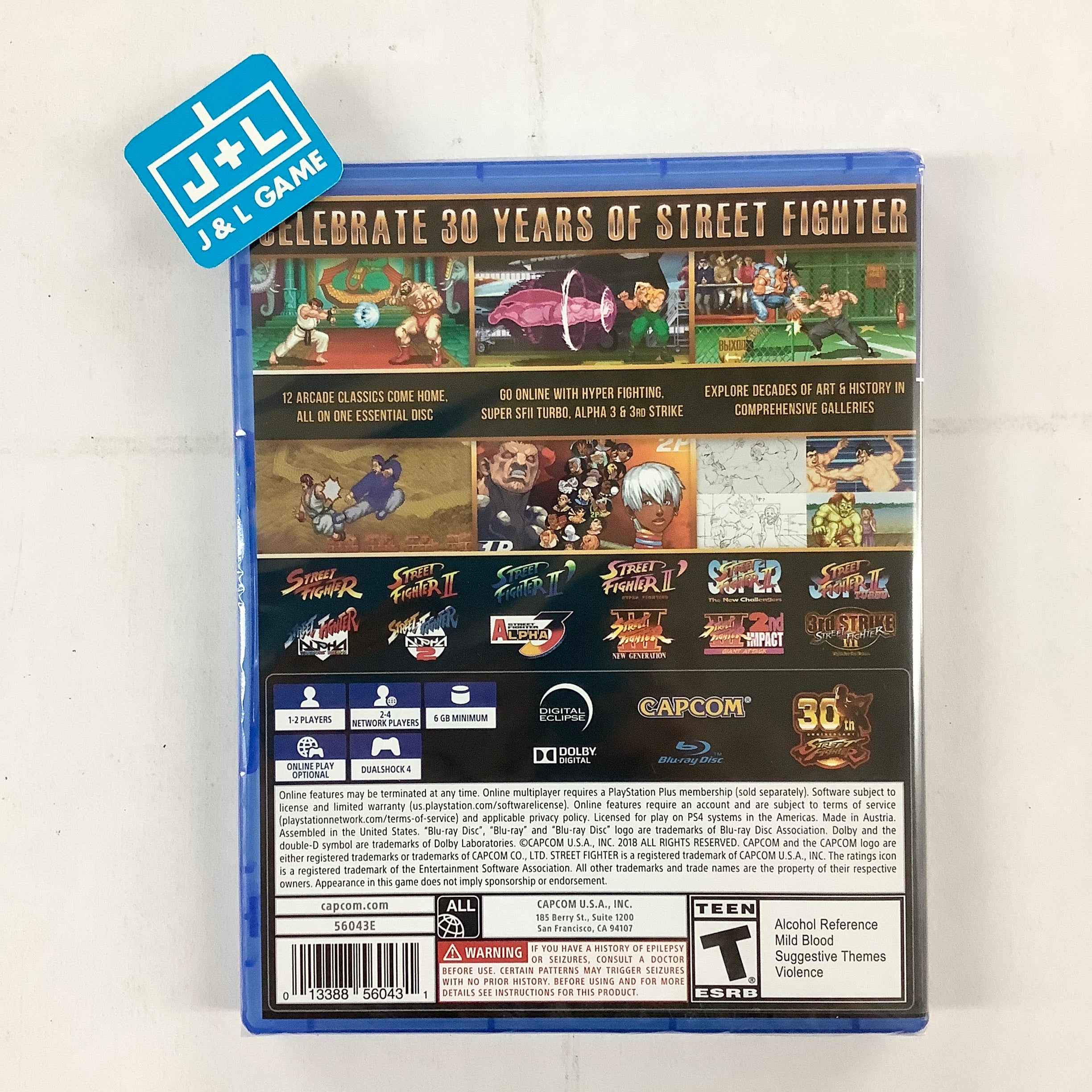 Street Fighter 30th Anniversary Collection - (PS4) PlayStation 4 Video Games Capcom   