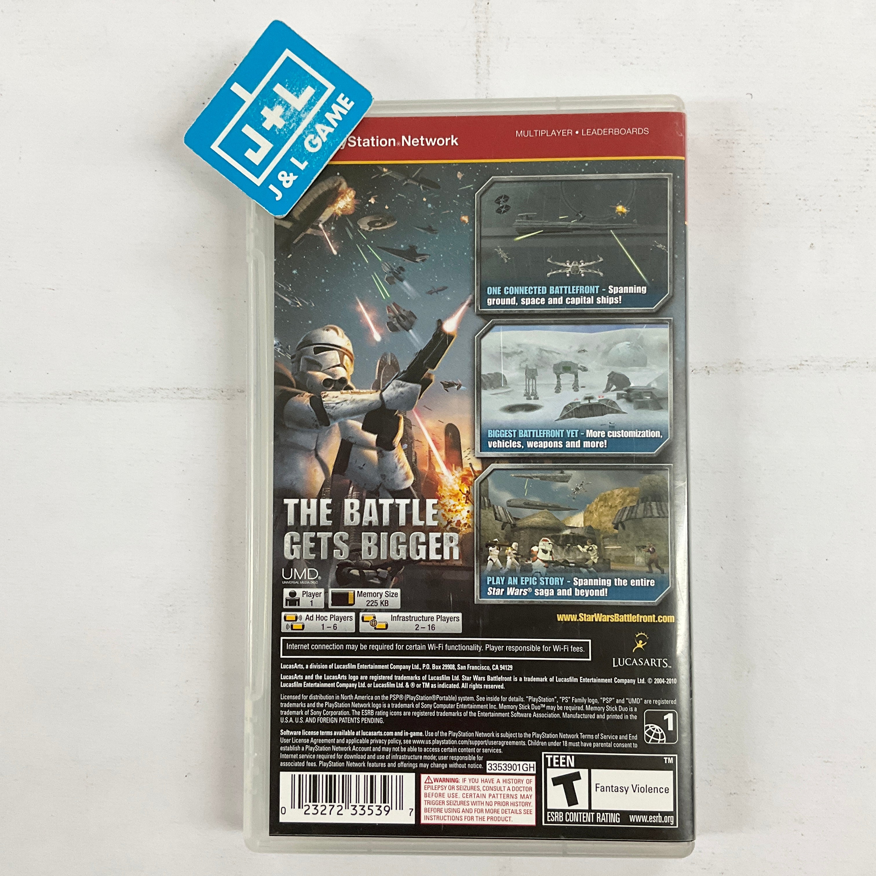 Star Wars Battlefront: Elite Squadron (Greatest Hits) - Sony PSP [Pre-Owned] Video Games LucasArts   