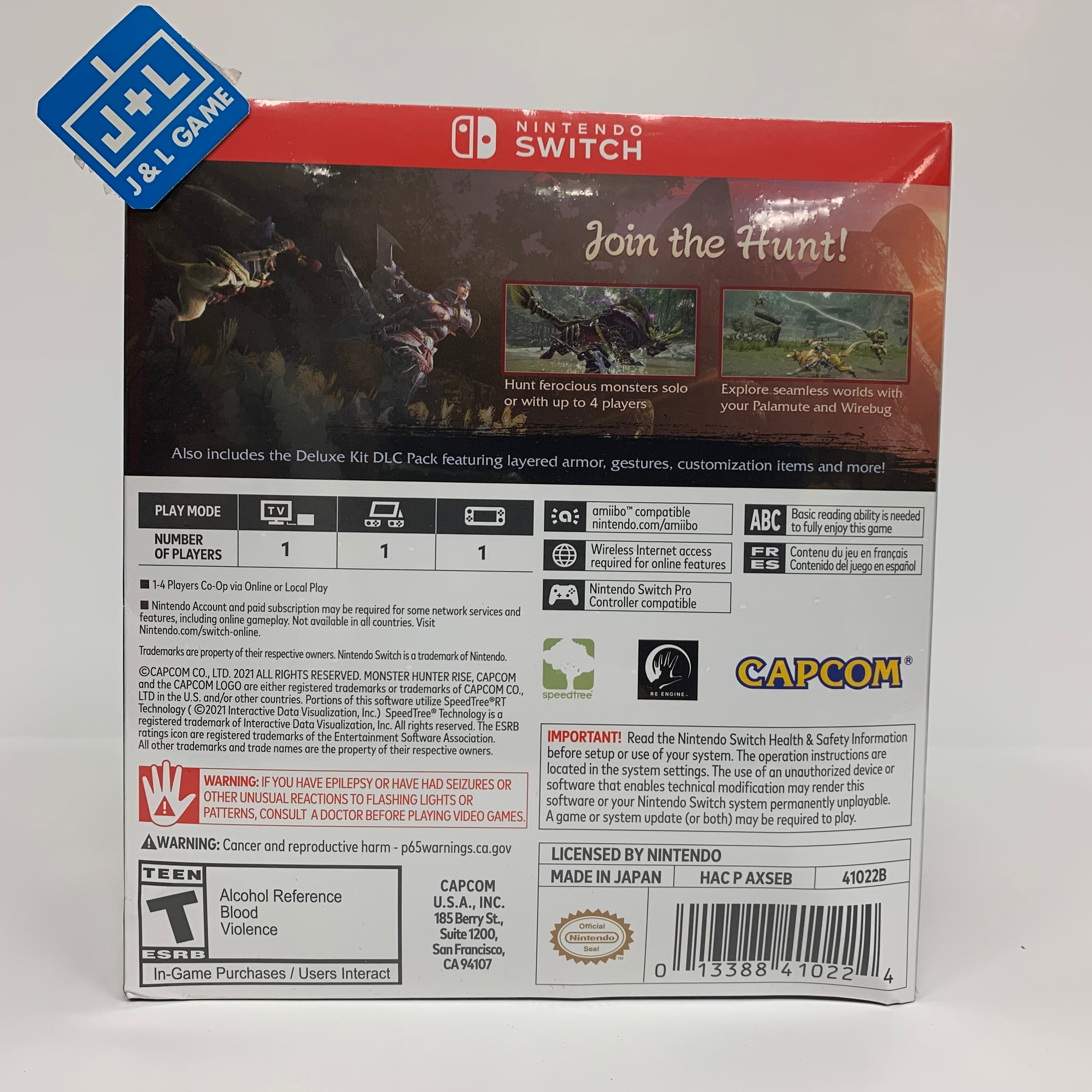 Monster Hunter Rise - Collector's Edition - (NSW) Nintendo Switch Video Games Capcom   