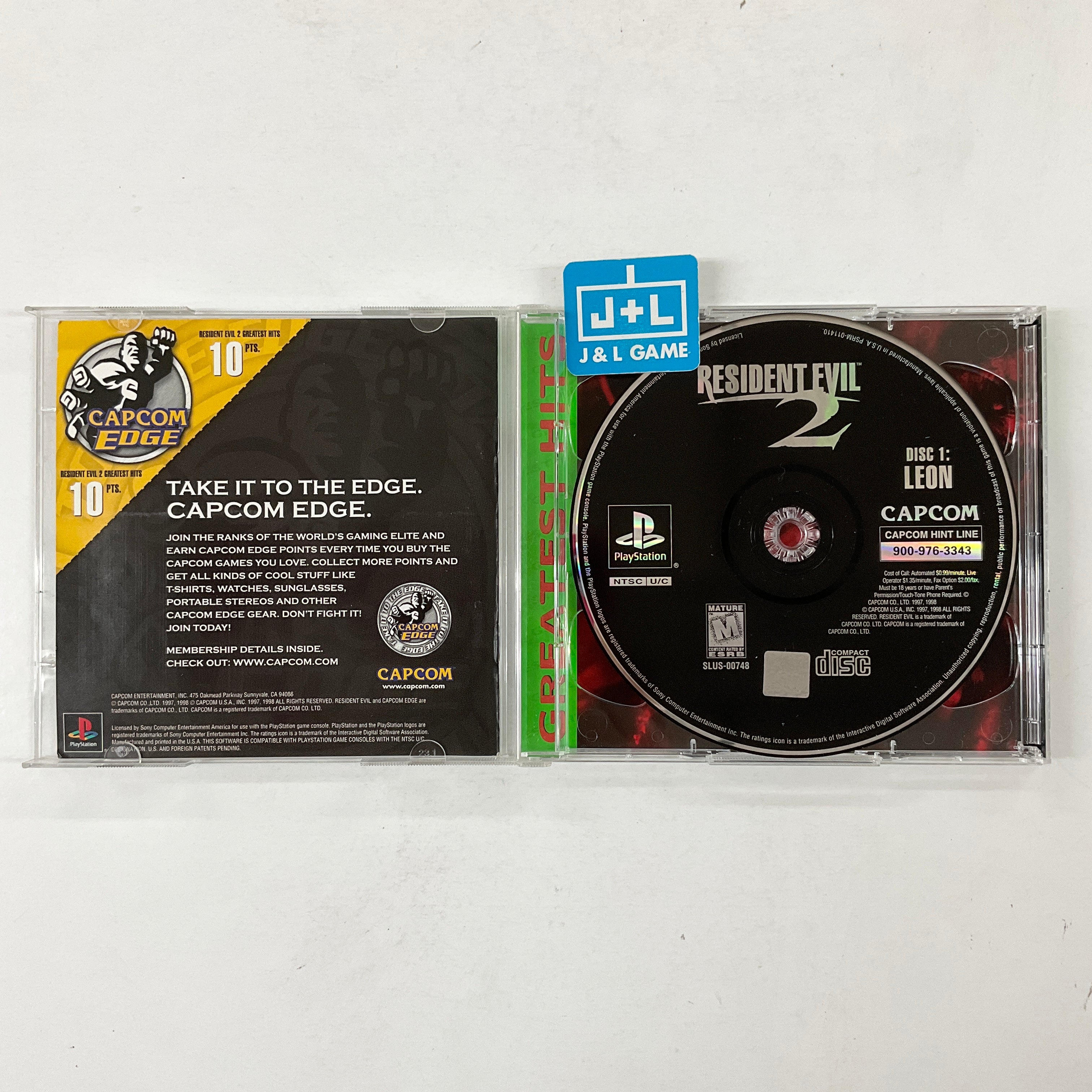 Resident Evil 2 (Greatest Hits) - (PS1) PlayStation 1 [Pre-Owned] Video Games Capcom   