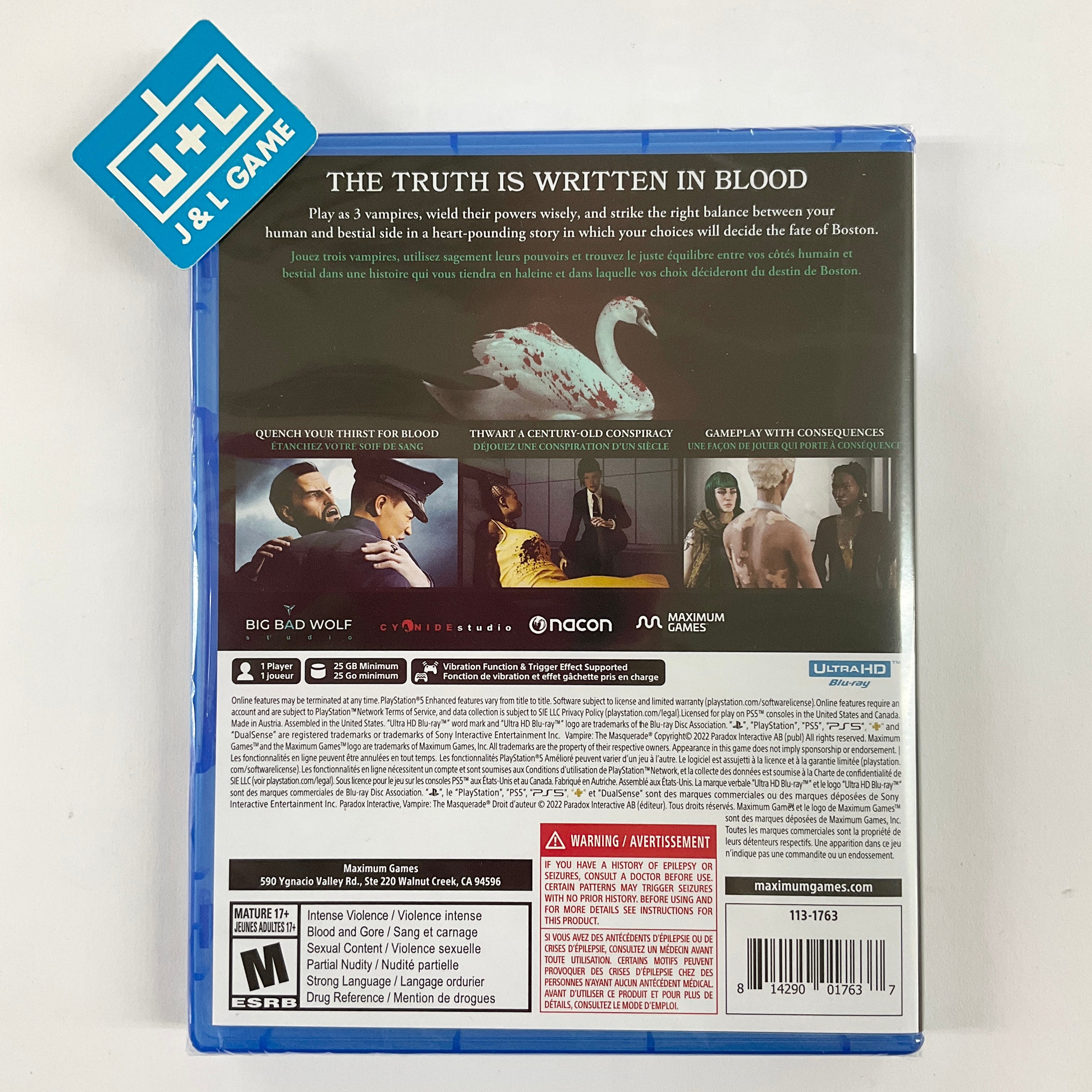 Vampire: The Masquerade - Swansong - (PS5) PlayStation 5 Video Games NACON   