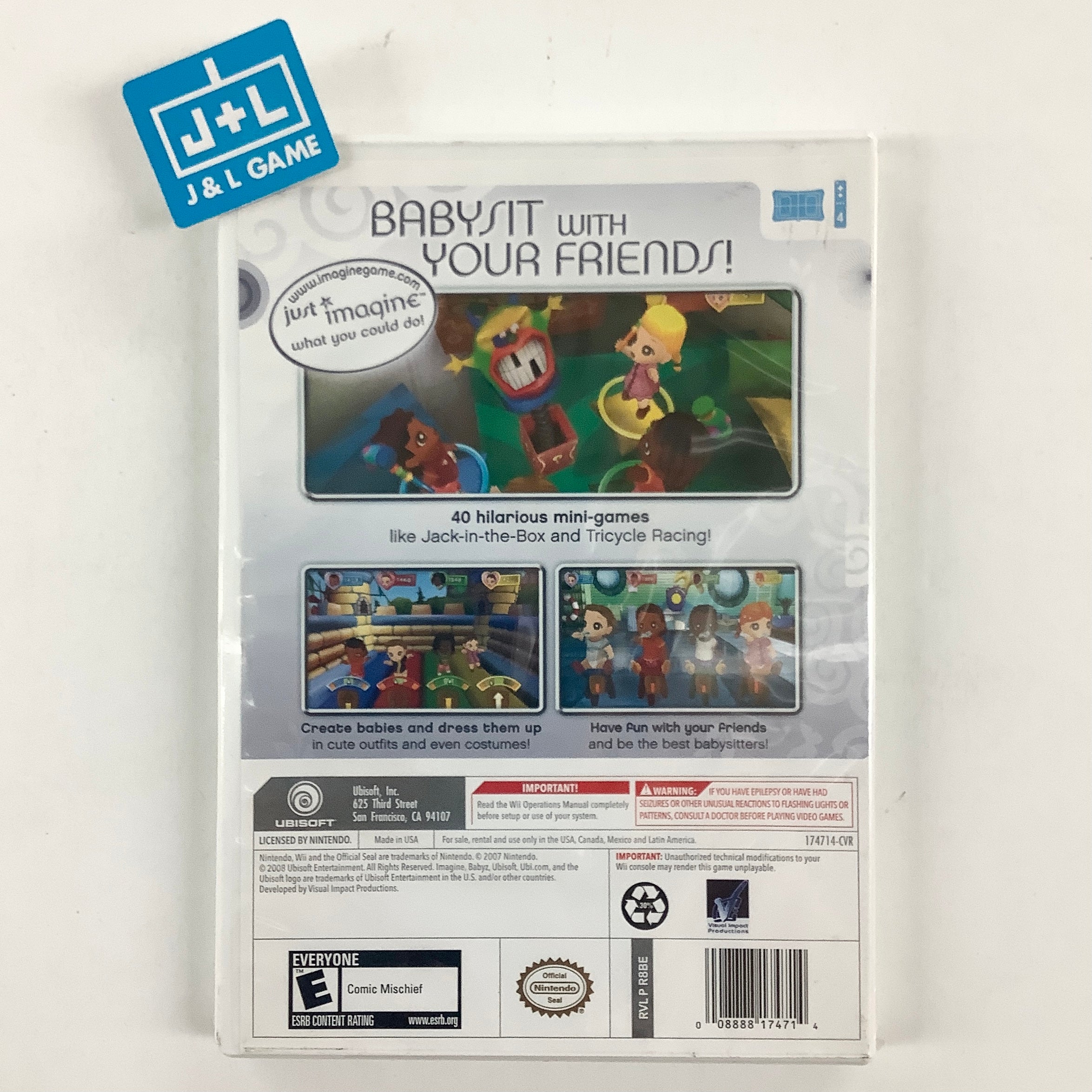 Imagine Party Babyz - Nintendo Wii Video Games Ubisoft   