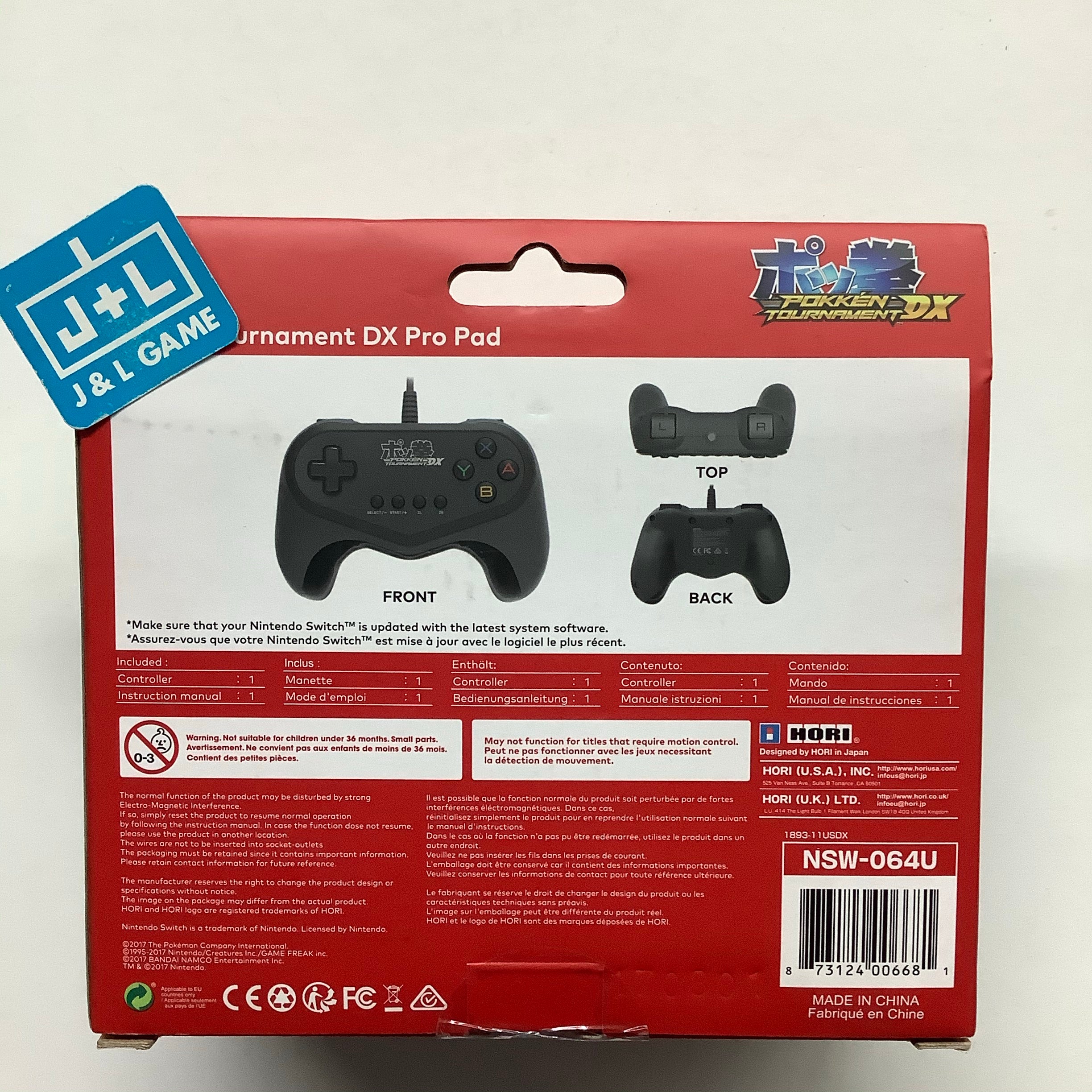 HORI Nintendo Switch Pokken Tournament DX Pro Pad - (NSW) Nintendo Switch Accessories HORI   