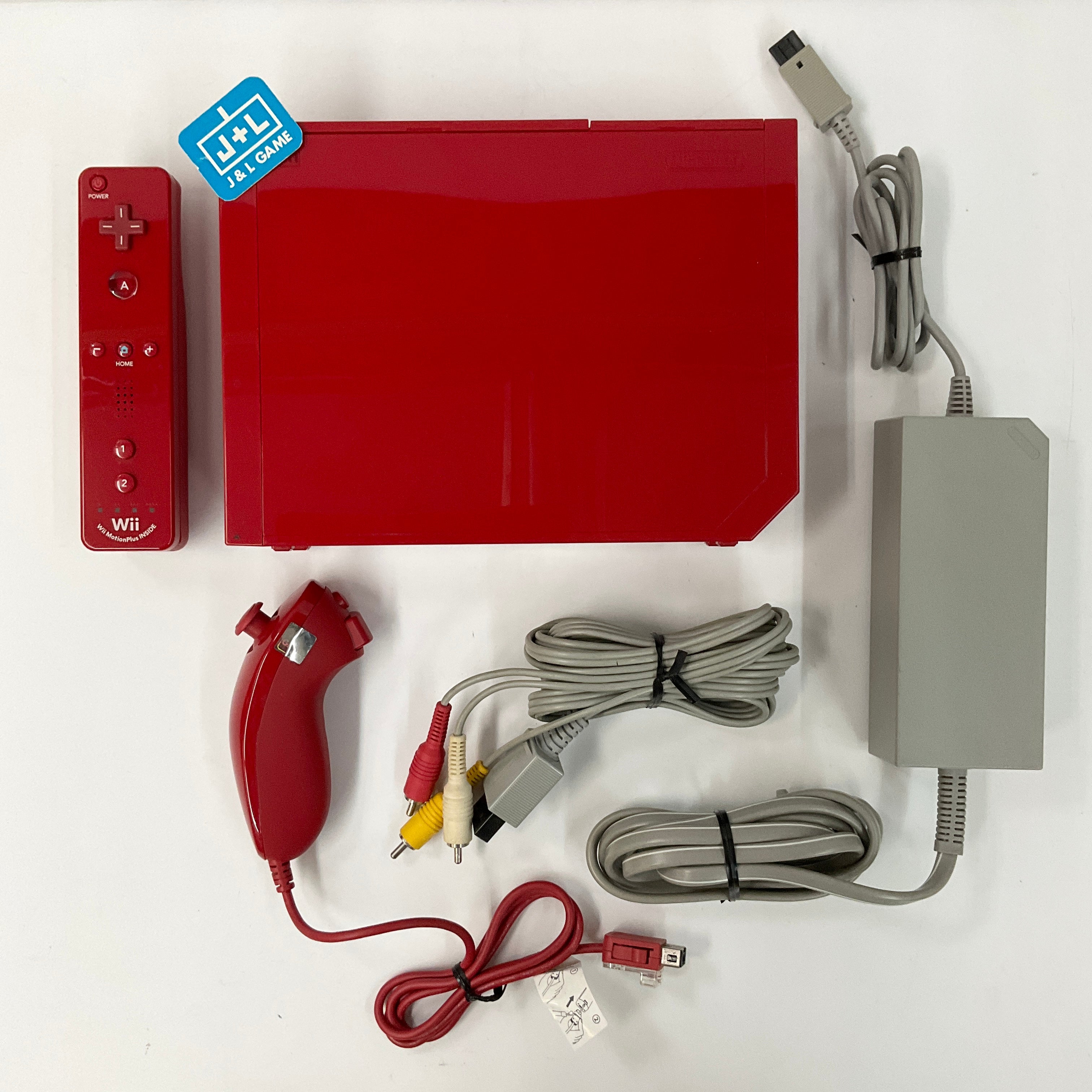 Nintendo Wii Console (Red) - Nintendo Wii [Pre-Owned] Consoles Nintendo   