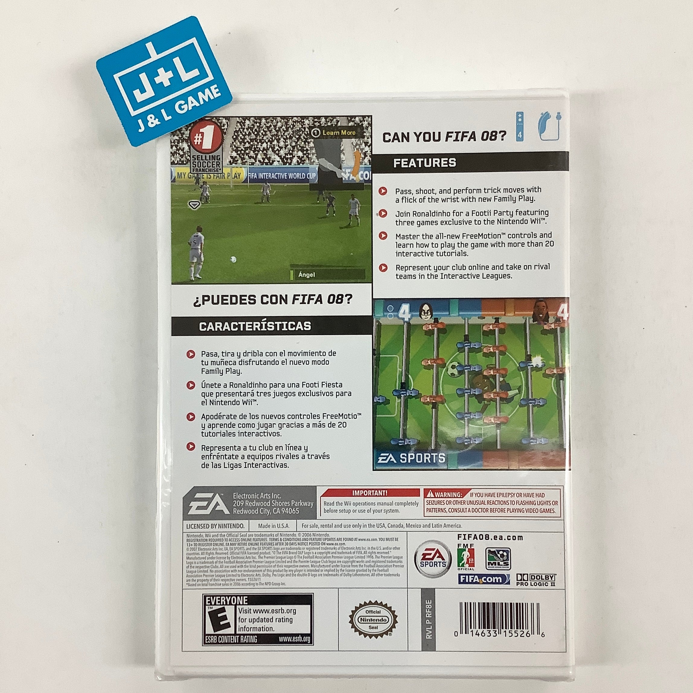 FIFA Soccer 08 - Nintendo Wii Video Games Electronic Arts   
