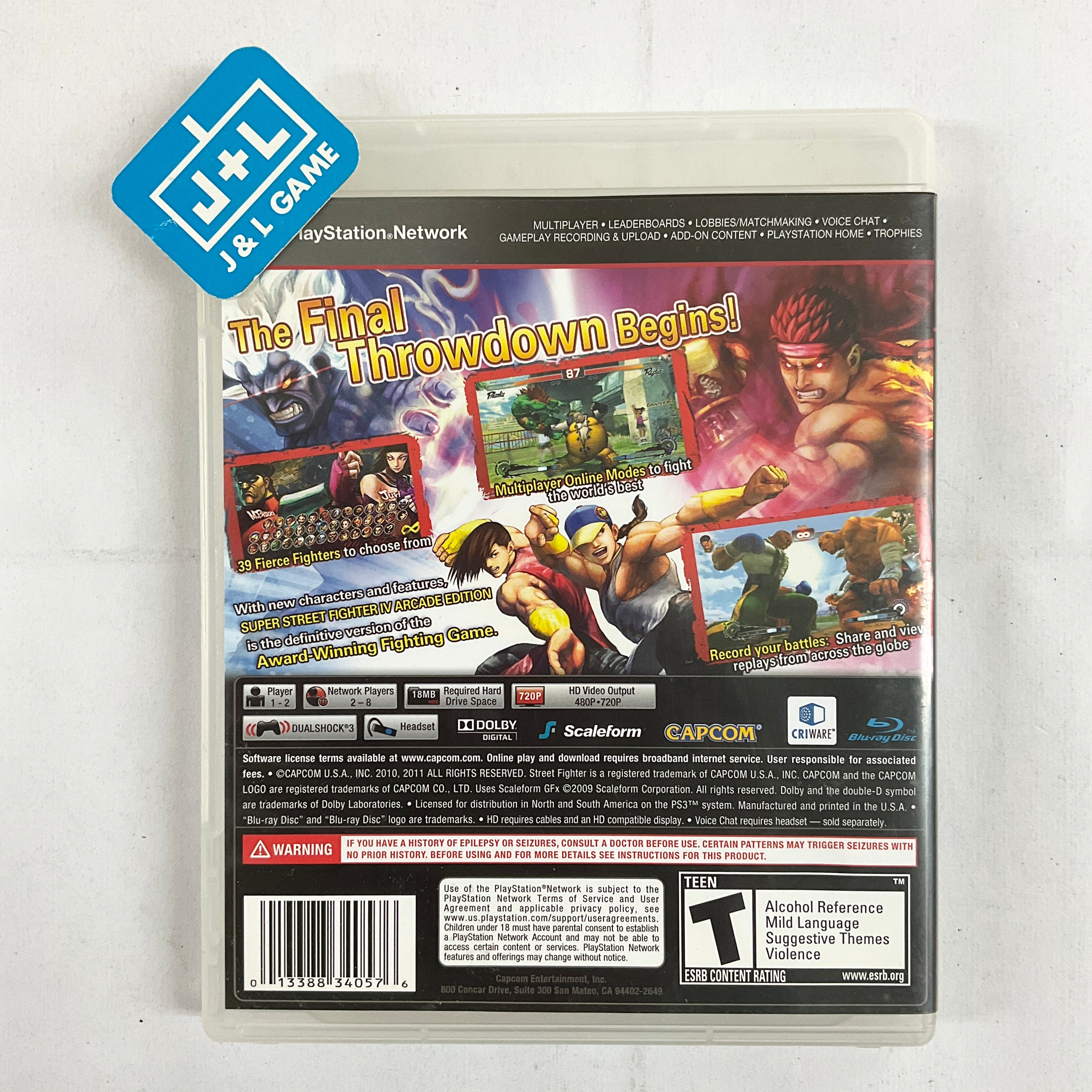 Super Street Fighter IV: Arcade Edition - (PS3) PlayStation