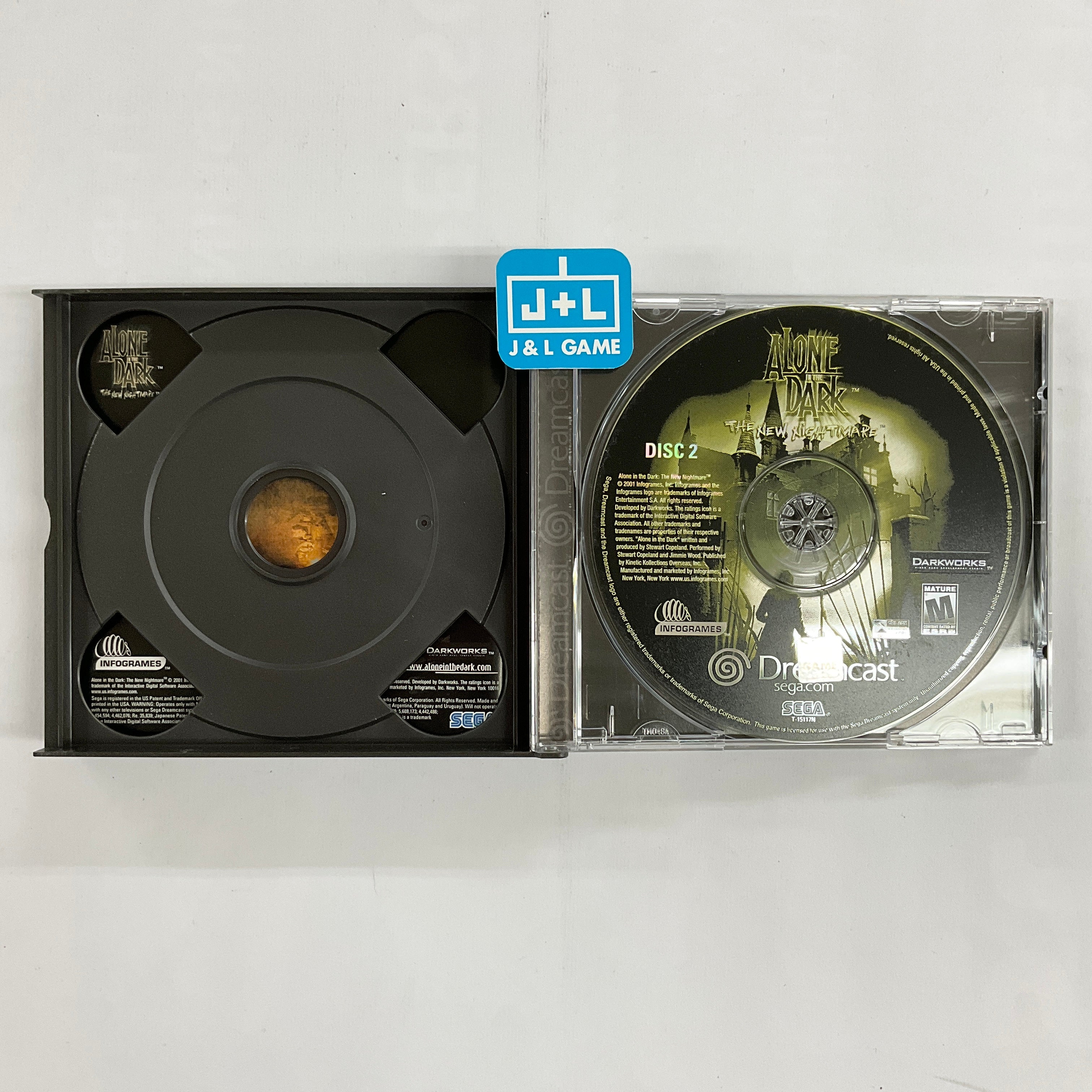 Alone in the Dark: The New Nightmare - (DC) SEGA Dreamcast  [Pre-Owned] Video Games Infogrames   