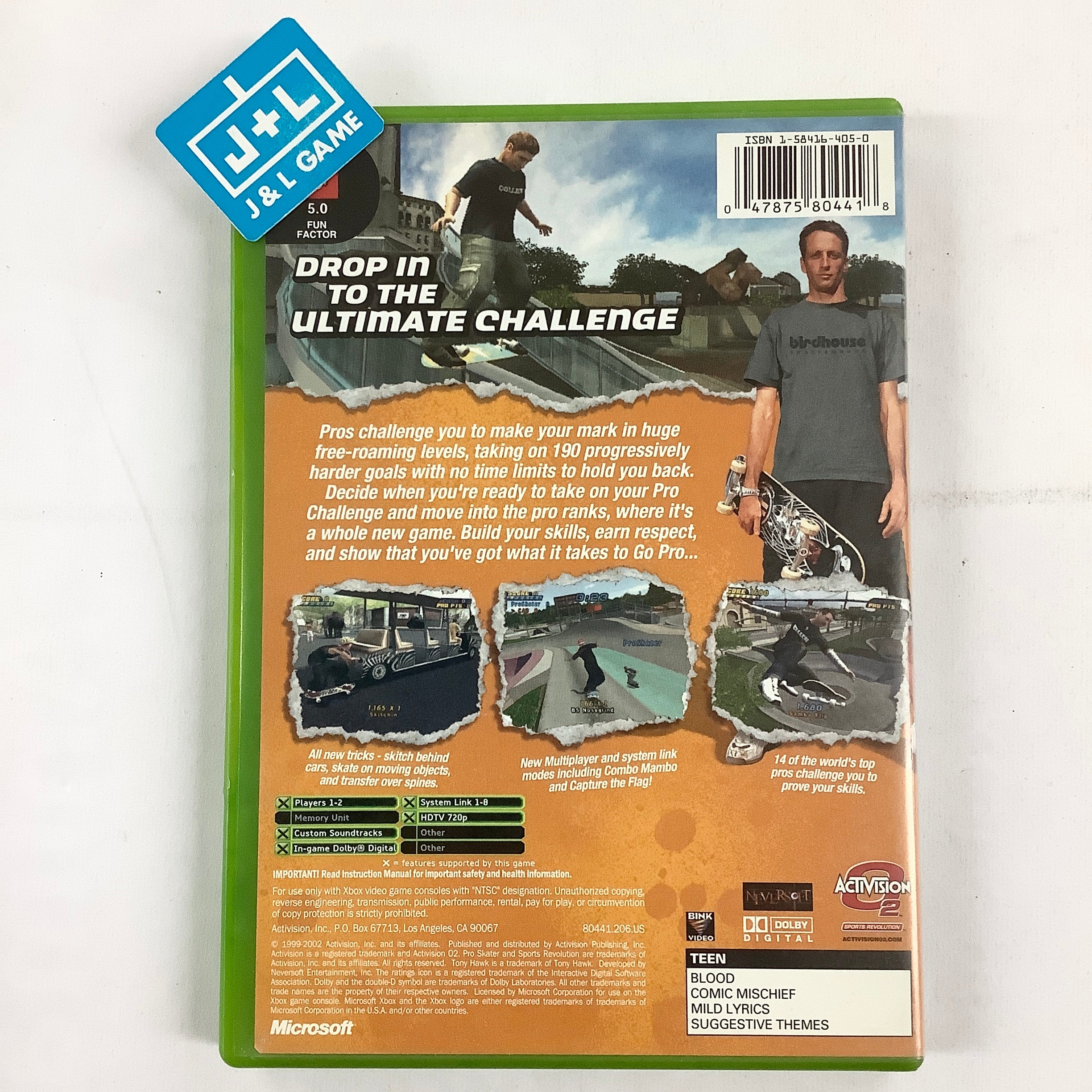 Tony Hawk's Pro Skater 4 - (XB) Xbox [Pre-Owned] Video Games Activision   