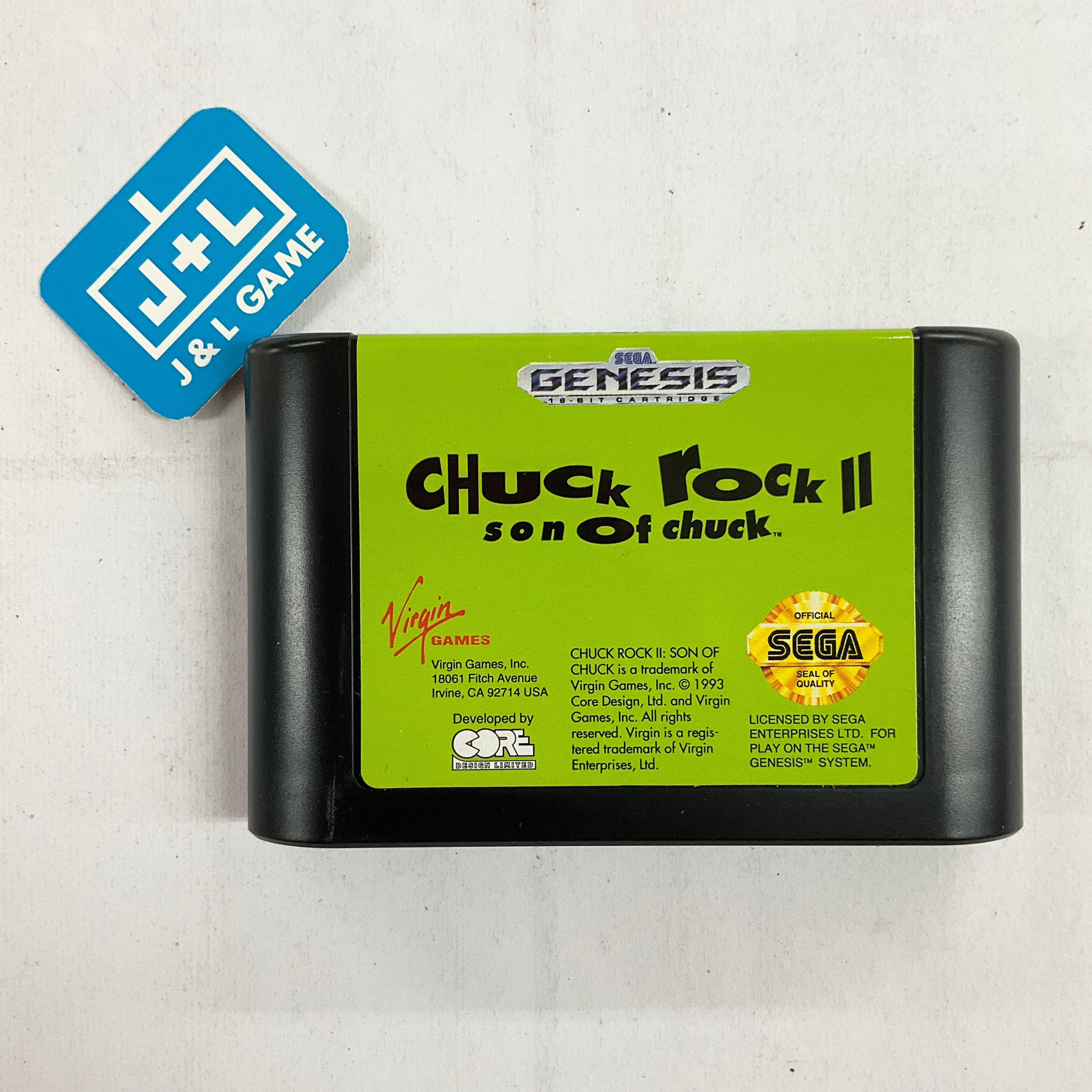 Chuck Rock II: Son of Chuck - (SG) SEGA Genesis [Pre-Owned] Video Games Virgin Interactive   