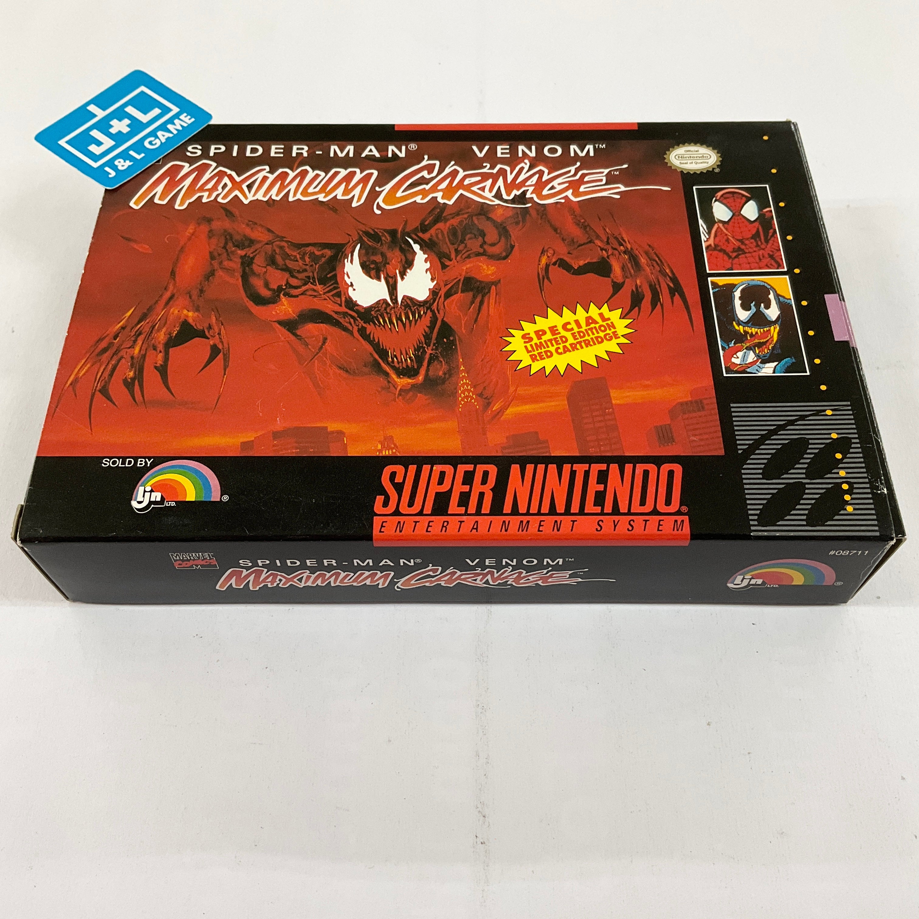 Spider-Man & Venom: Maximum Carnage - (SNES) Super Nintendo [Pre