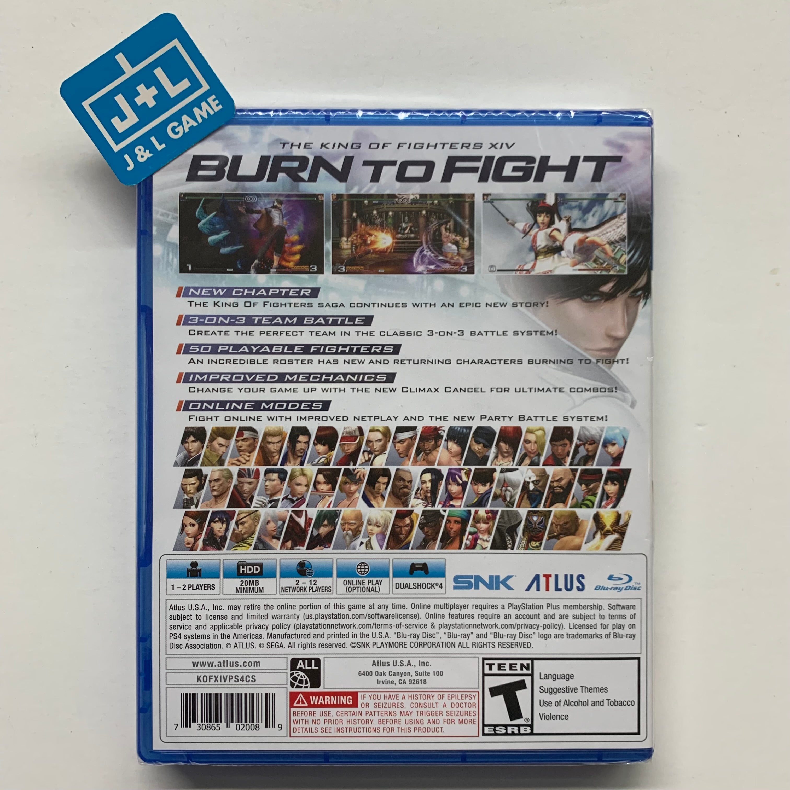 The King of Fighters XIV - (PS4) PlayStation 4 Video Games Atlus   