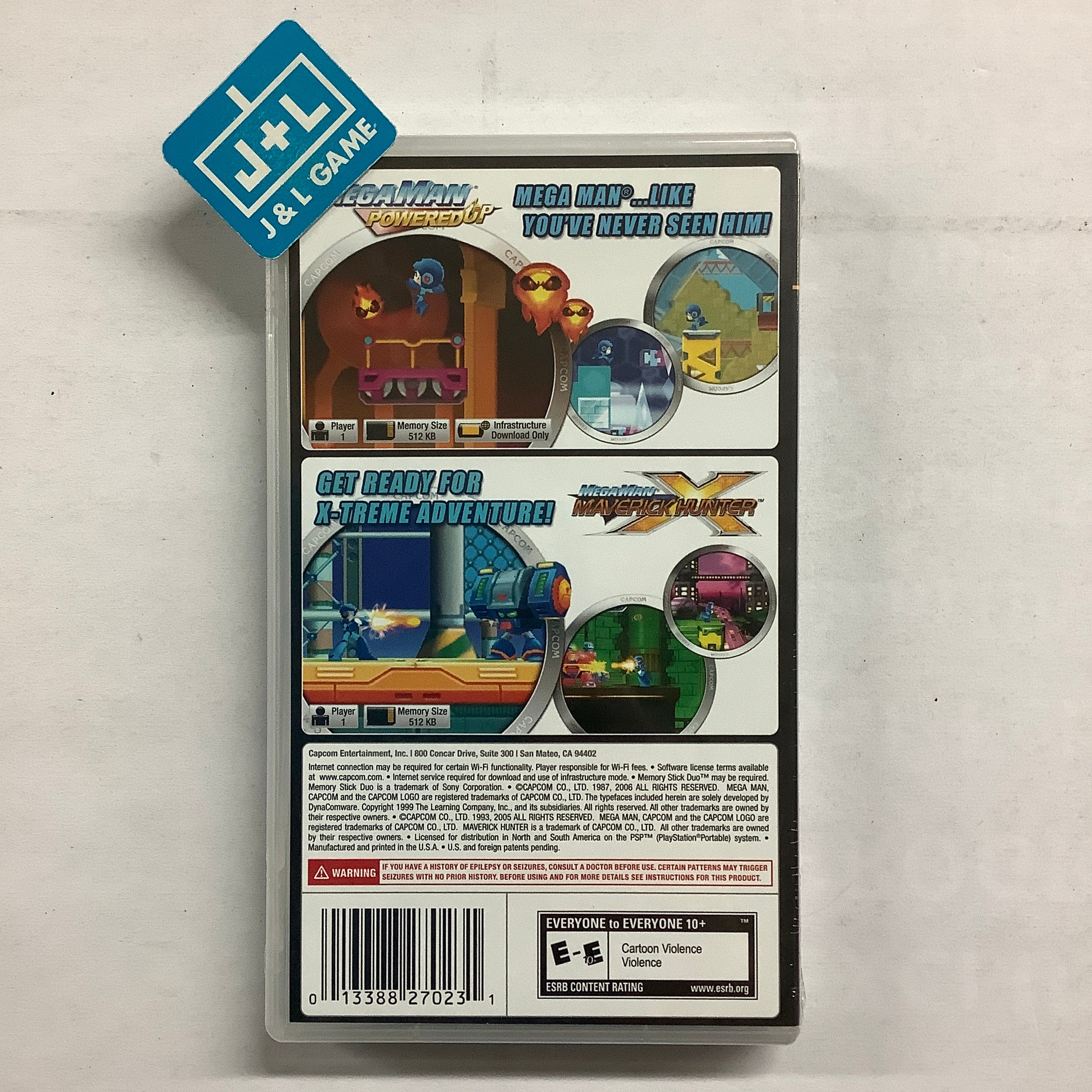 Mega Man Powered Up and Maverick Hunter X Dual Pack - Sony PSP