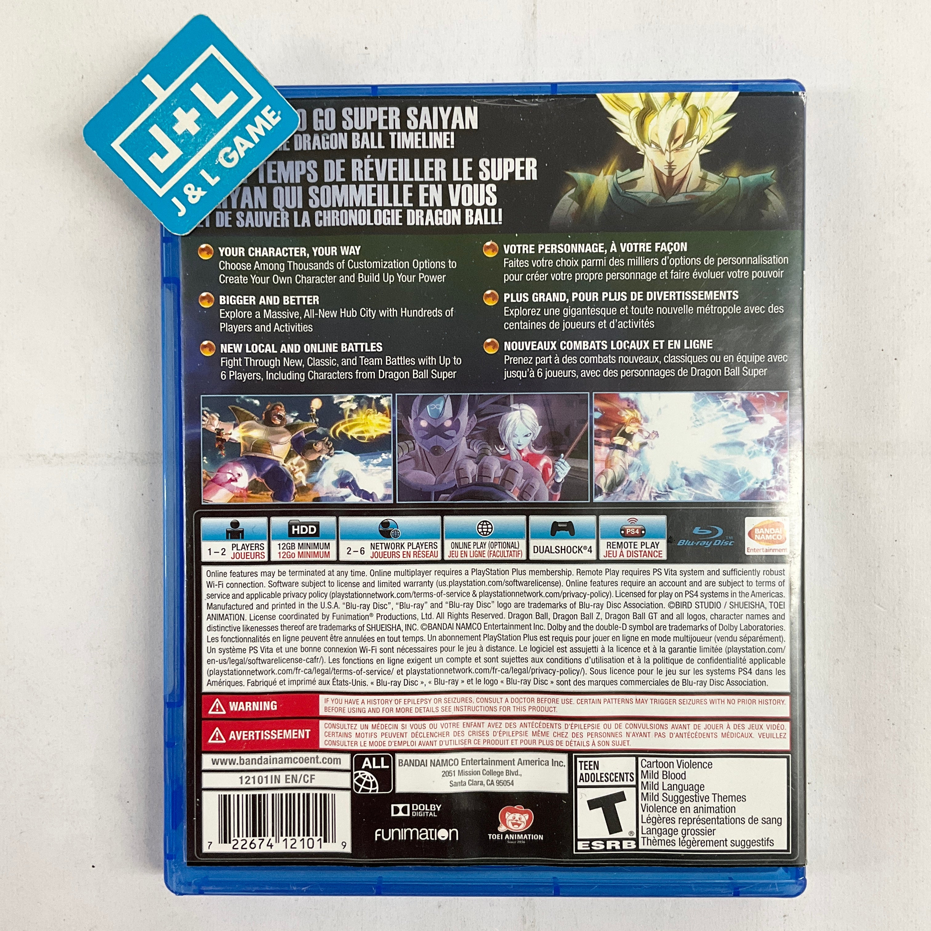 Dragon Ball: Xenoverse 2 (Day One Edition) - (PS4) PlayStation 4 [Pre-Owned] Video Games BANDAI NAMCO Entertainment   