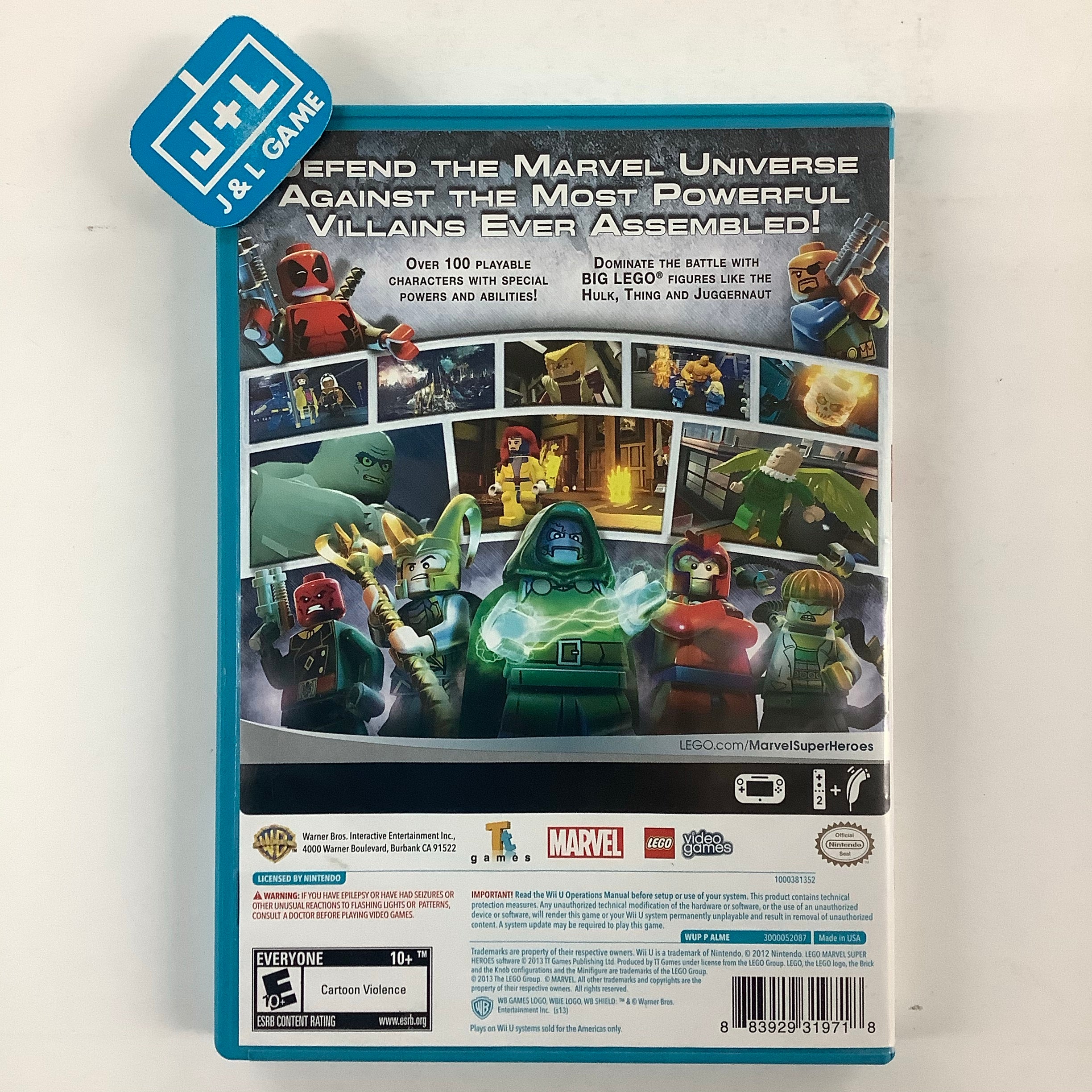 LEGO Marvel Super Heroes - Nintendo Wii U [Pre-Owned] Video Games Warner Bros. Interactive Entertainment   