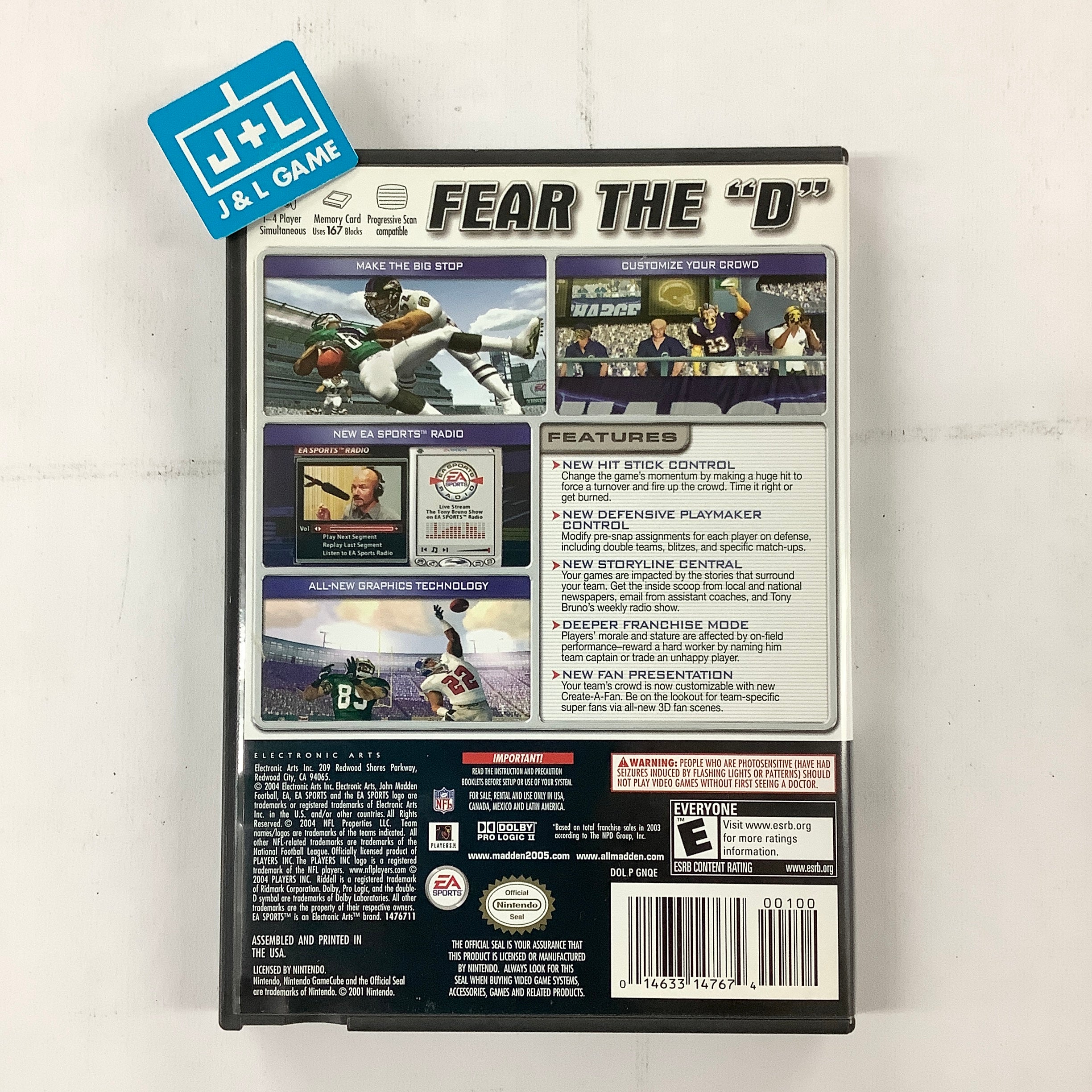 Madden NFL 2005 - (GC) GameCube [Pre-Owned] Video Games EA Sports   