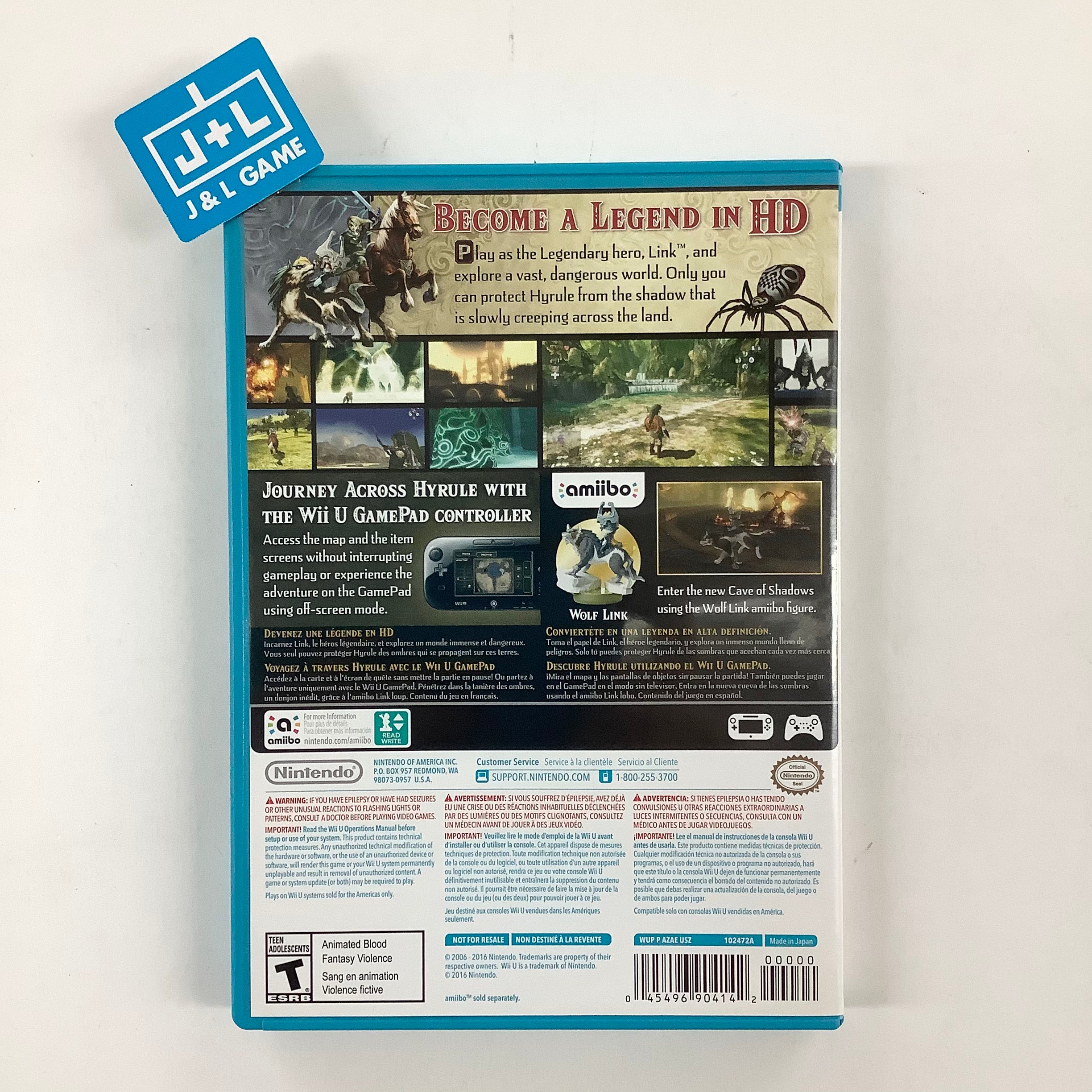 The Legend of Zelda: Twilight Princess HD - Nintendo Wii U [Pre-Owned] Video Games Nintendo