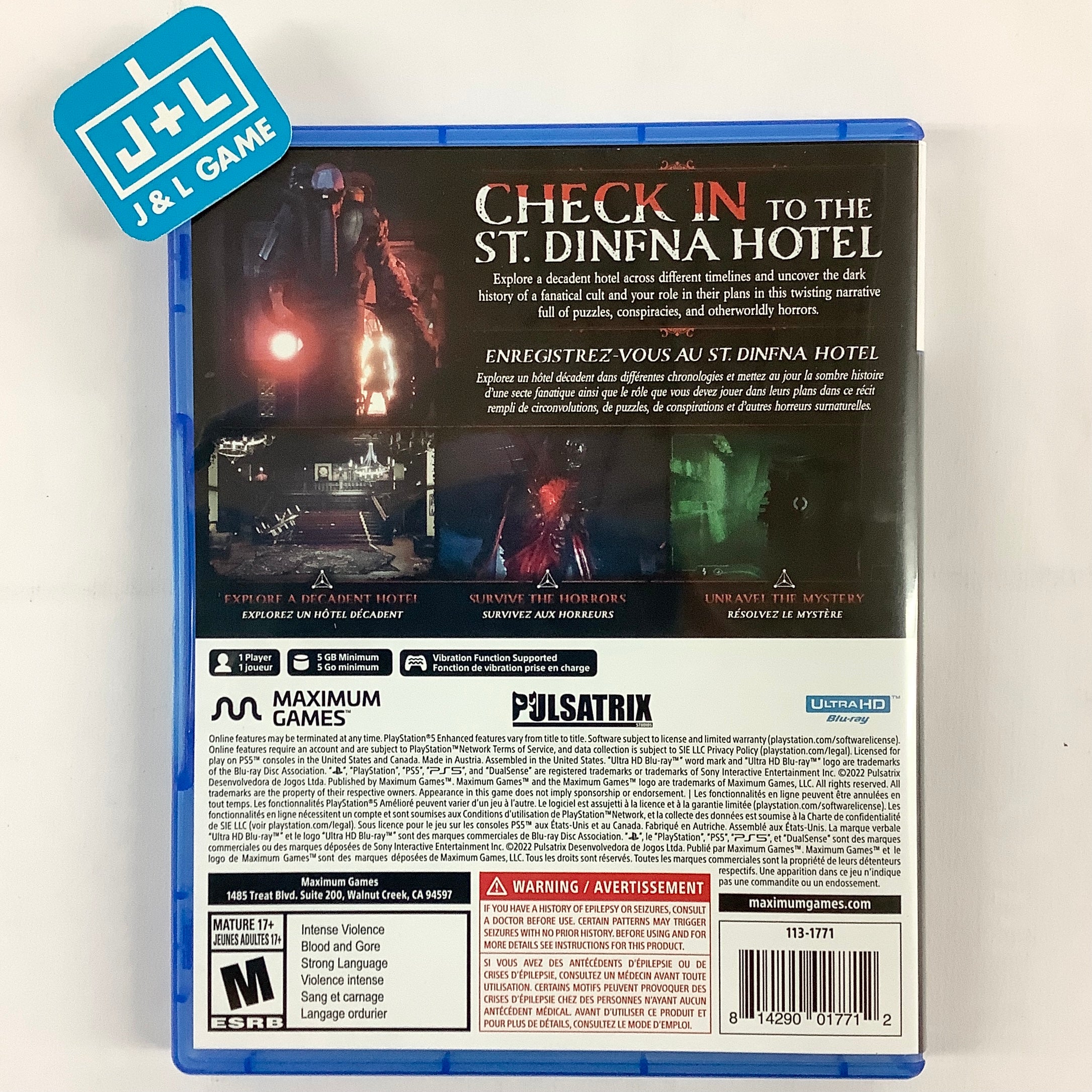 Fobia: St Dinfna Hotel - (PS5) PlayStation 5 [UNBOXING] Video Games Maximum Games   