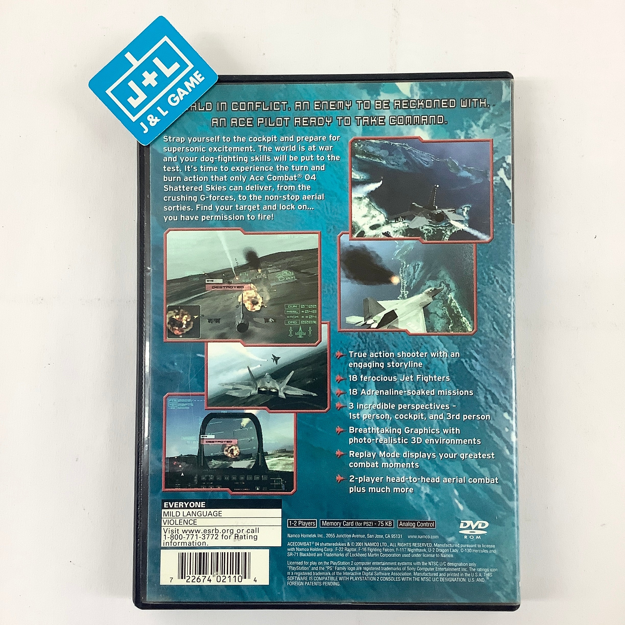 Ace Combat 04: Shattered Skies - (PS2) PlayStation 2 [Pre-Owned] Video Games Namco   