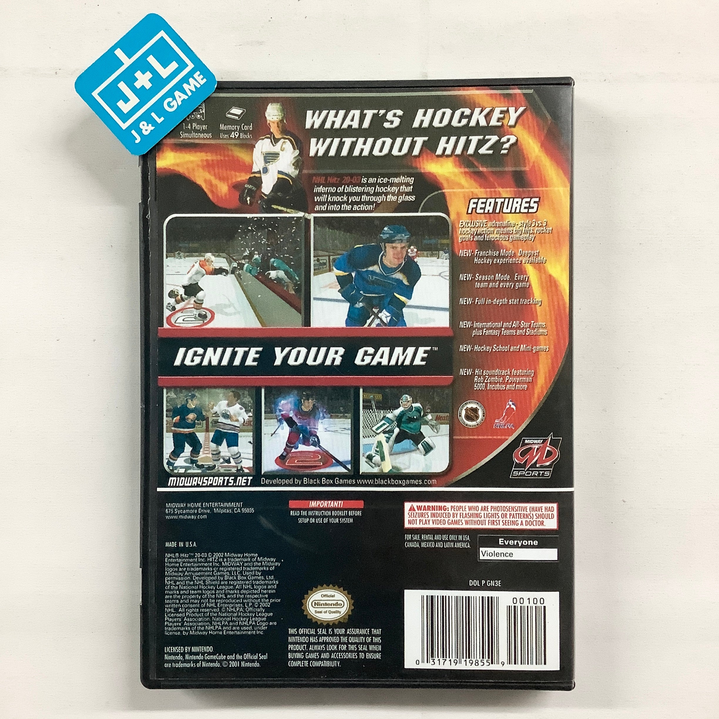 NHL Hitz 20-03 - (GC) GameCube [Pre-Owned] Video Games Midway   