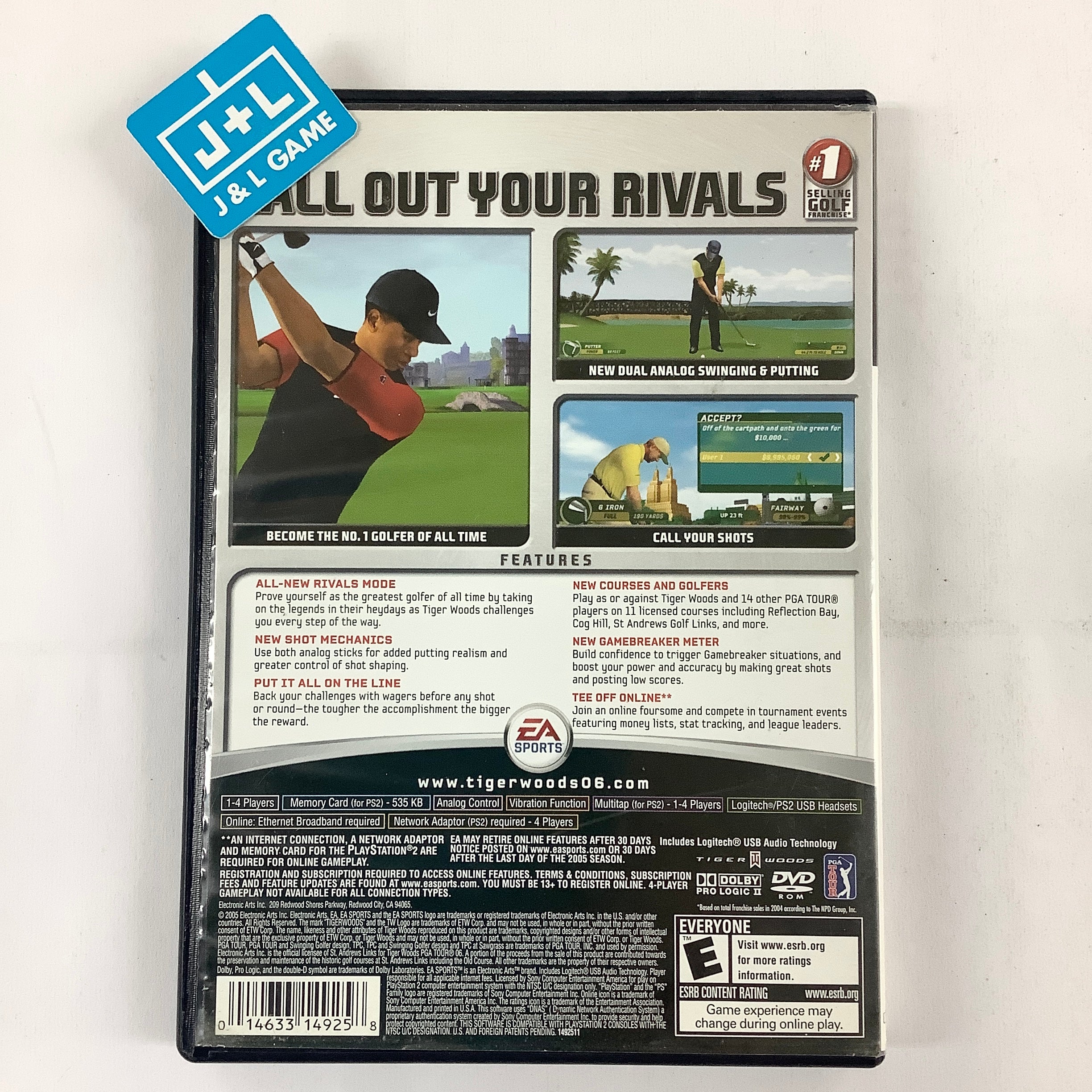 Tiger Woods PGA Tour 06 - (PS2) PlayStation 2 [Pre-Owned] Video Games EA Sports   