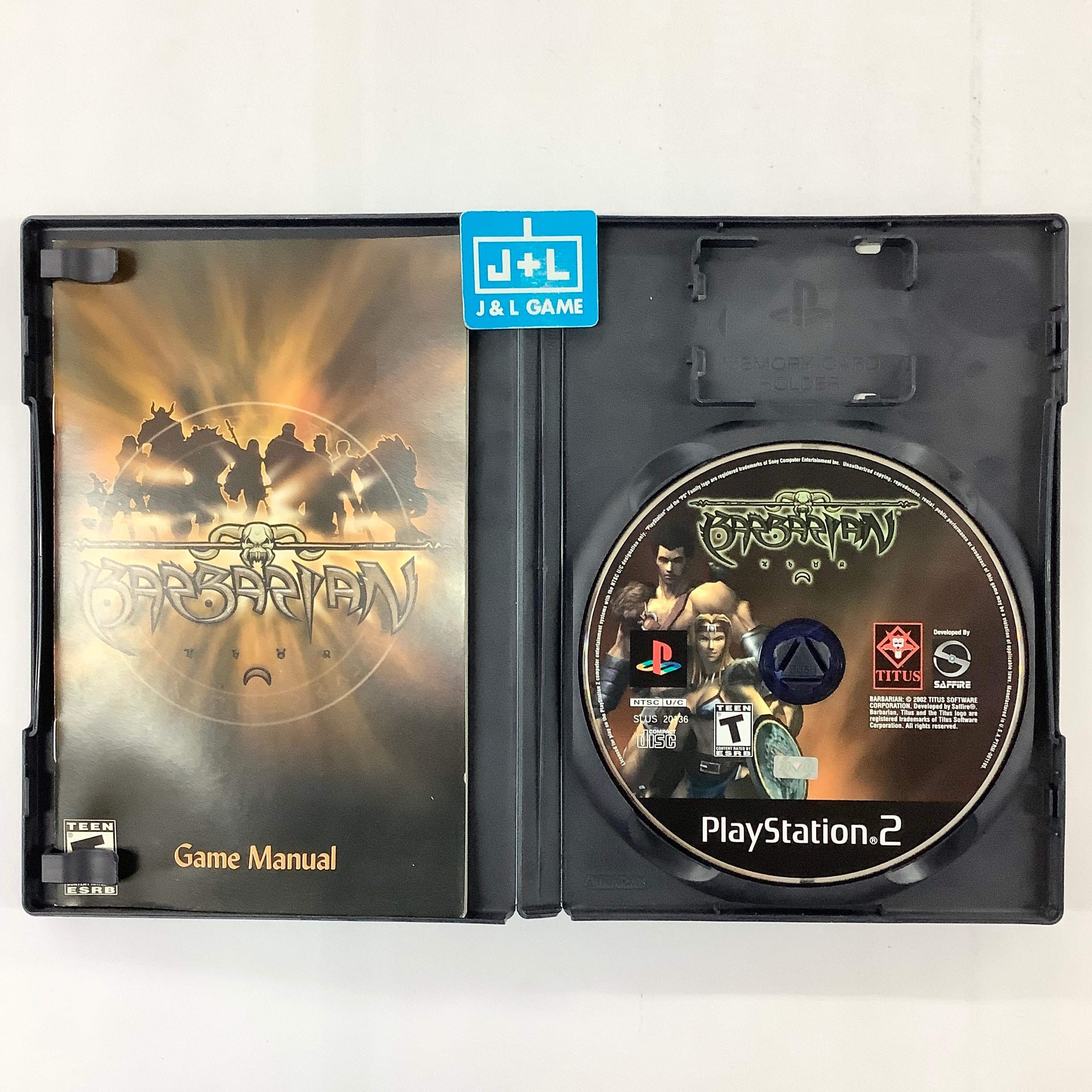 Barbarian - (PS2) PlayStation 2 [Pre-Owned] Video Games Titus Software   