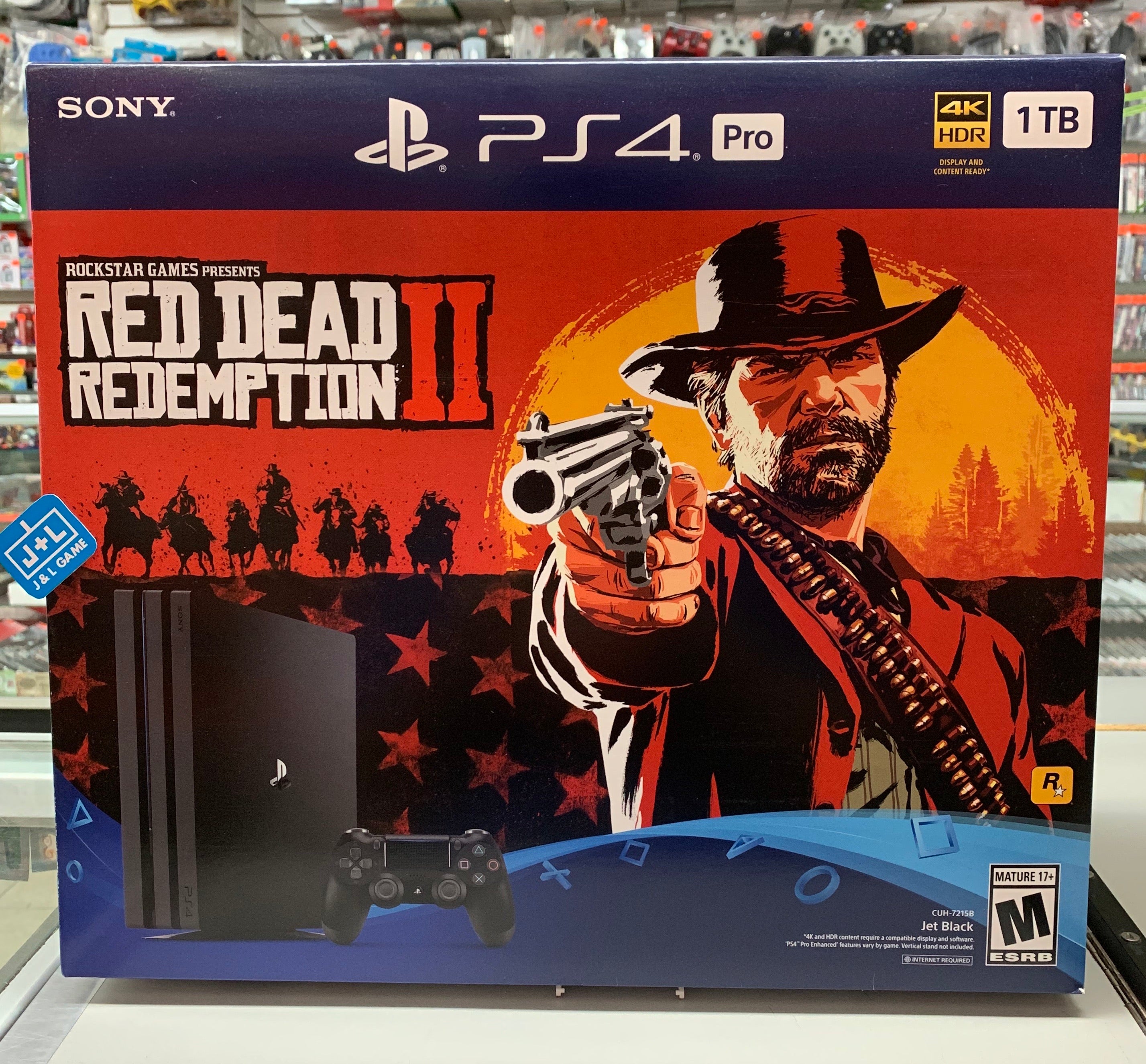 PlayStation 4 Pro 1TB Console -  Red Dead Redemption 2 Bundle Consoles Sony   