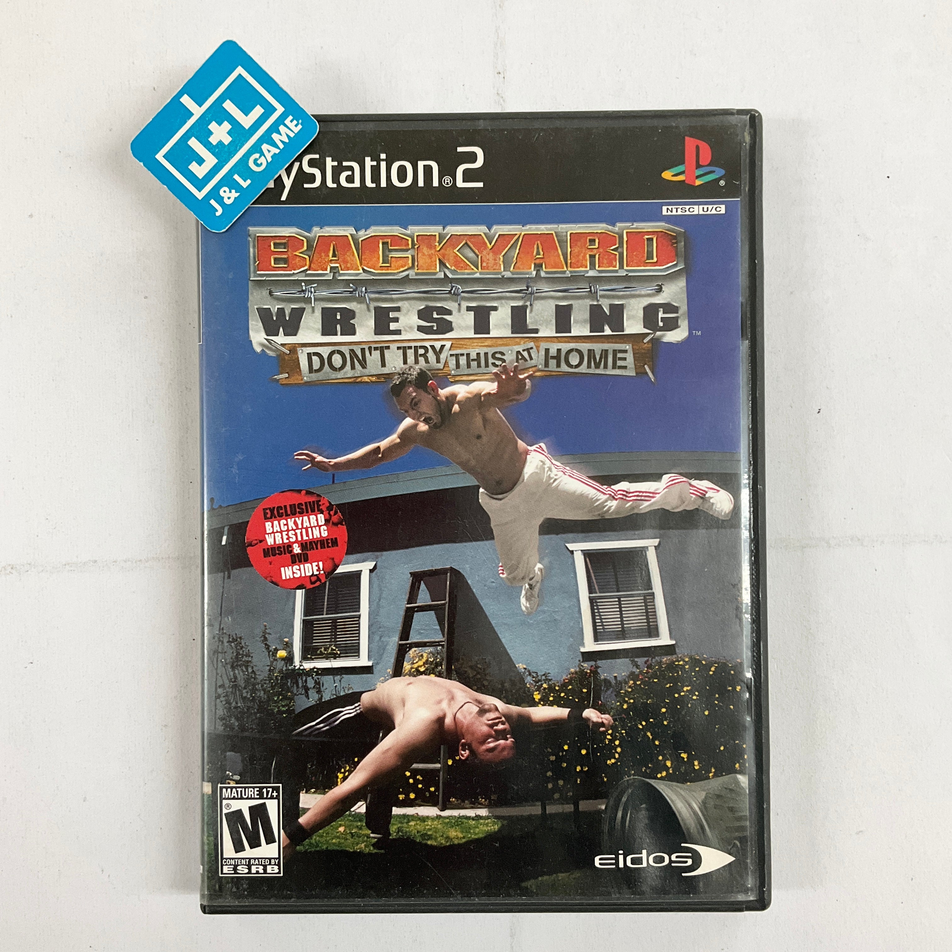 Backyard Wrestling: Don't Try This at Home (W/ DVD) - (PS2) PlayStation 2 [Pre-Owned] Video Games Eidos Interactive   