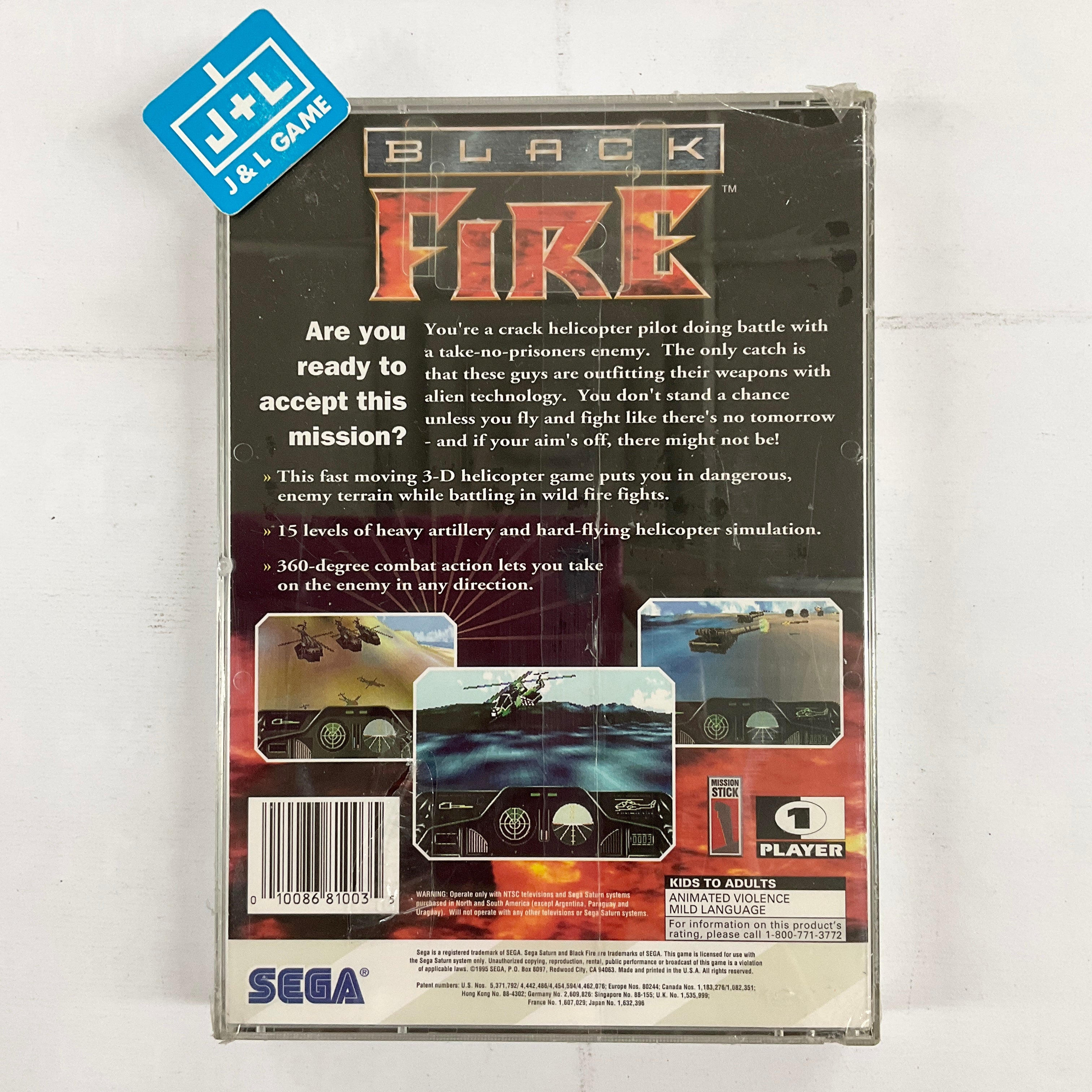 Black Fire - (SS) SEGA Saturn Video Games Sega   