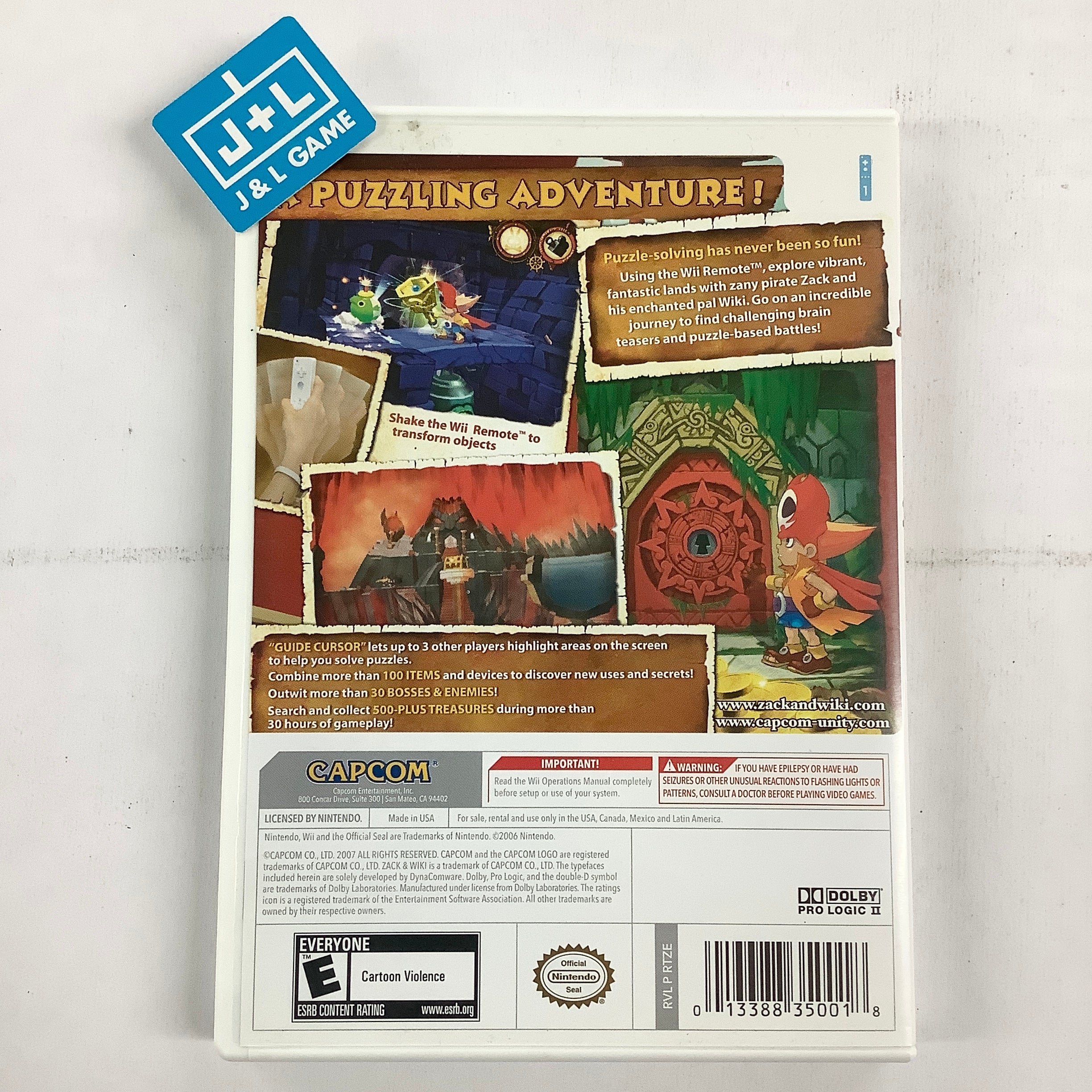 Zack & Wiki: Quest for Barbaros' Treasure - Nintendo Wii [Pre-Owned] Video Games Capcom   