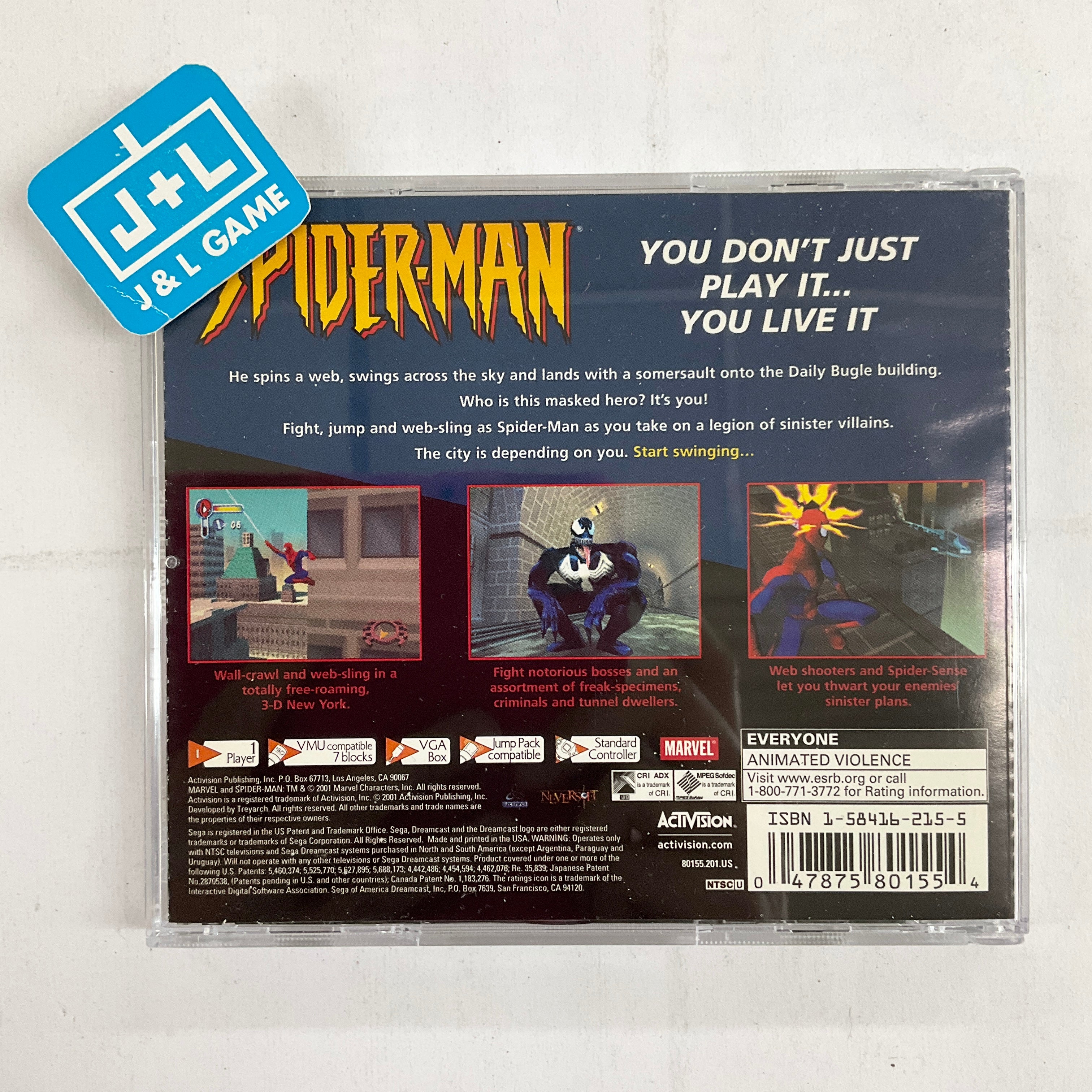 Spider-Man - (DC) SEGA Dreamcast [Pre-Owned] Video Games Activision   