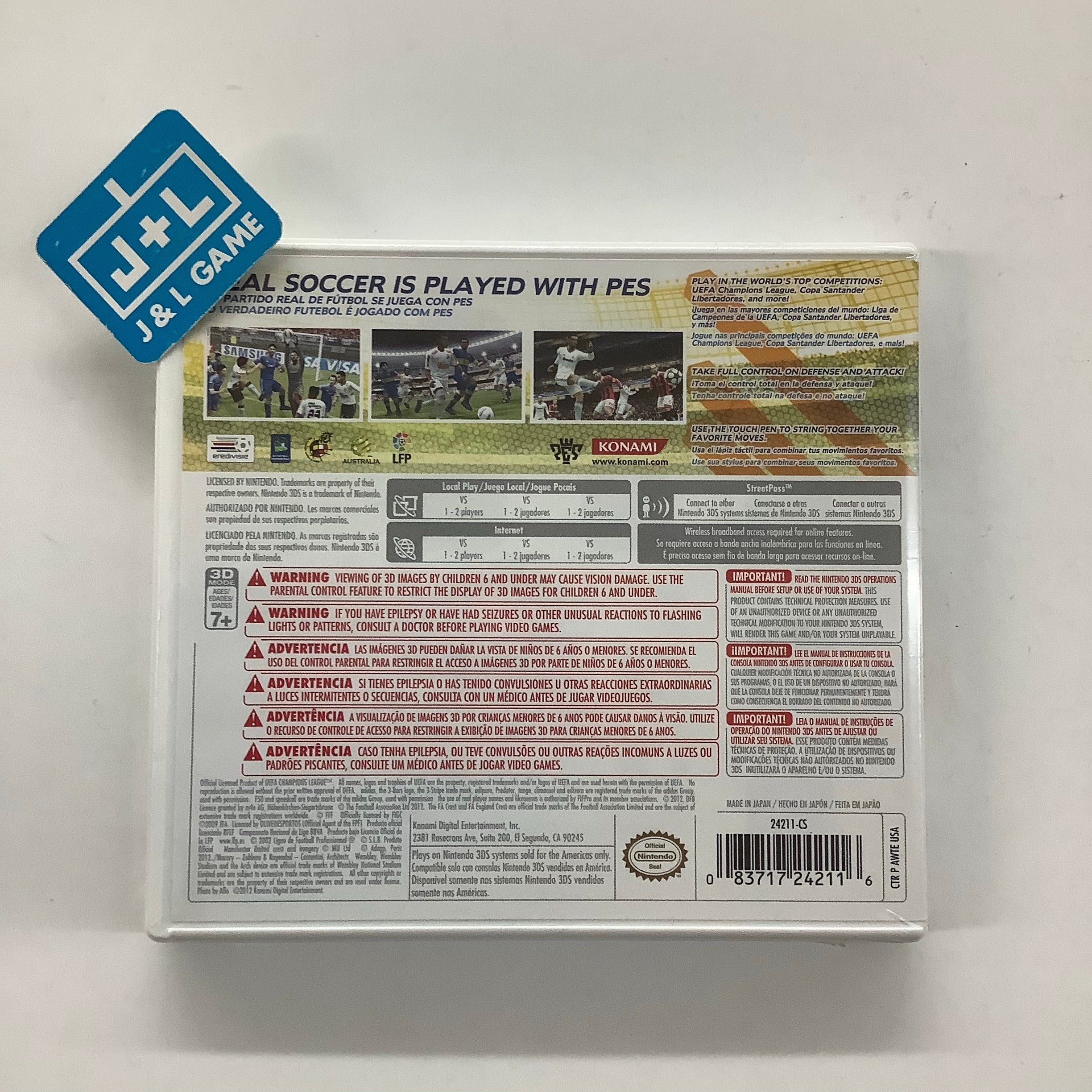 Pro Evolution Soccer 2013 3D - Nintendo 3DS Video Games Konami   