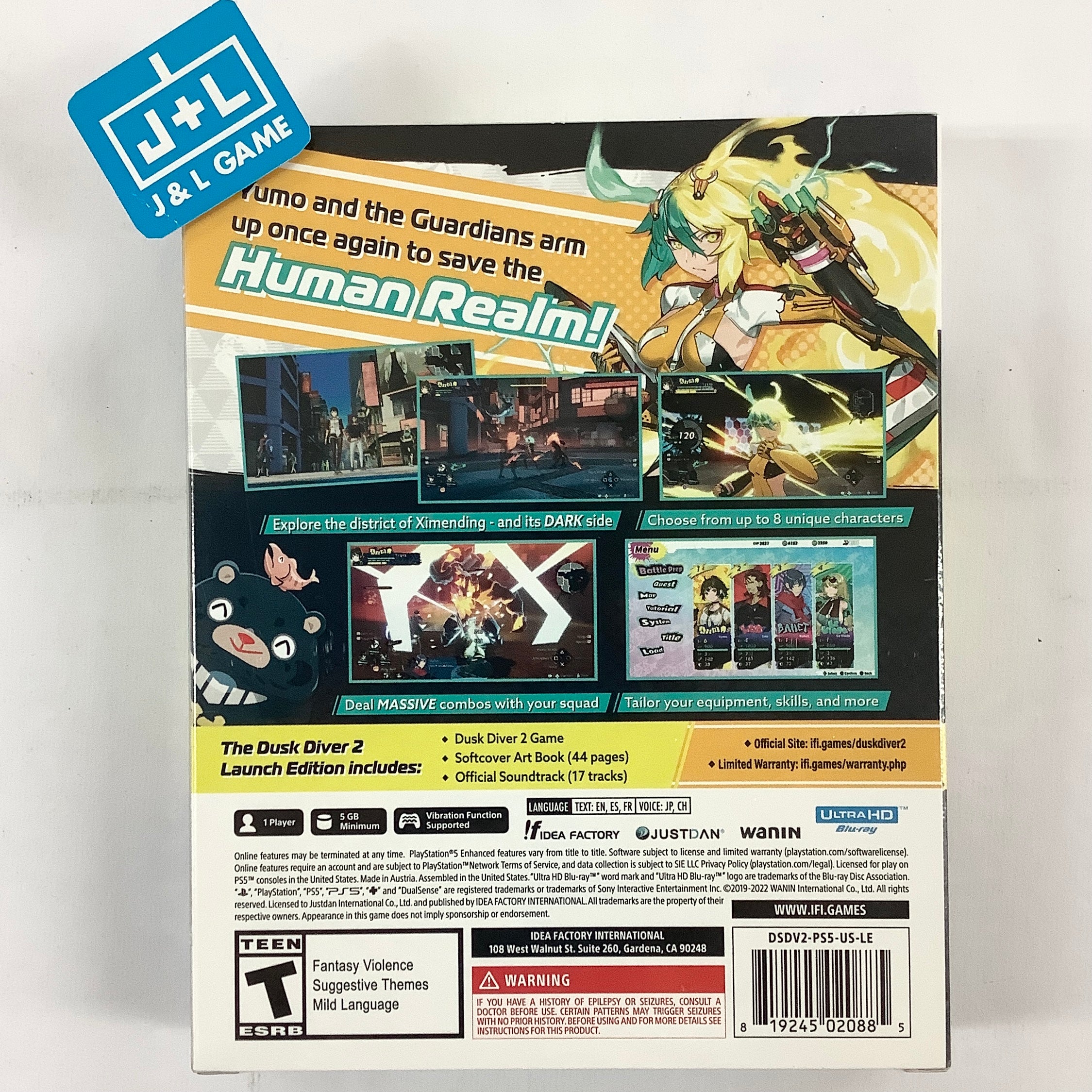 Dusk Diver 2 (Launch Edition) - (PS5) PlayStation 5 Video Games Idea Factory International, Inc.   