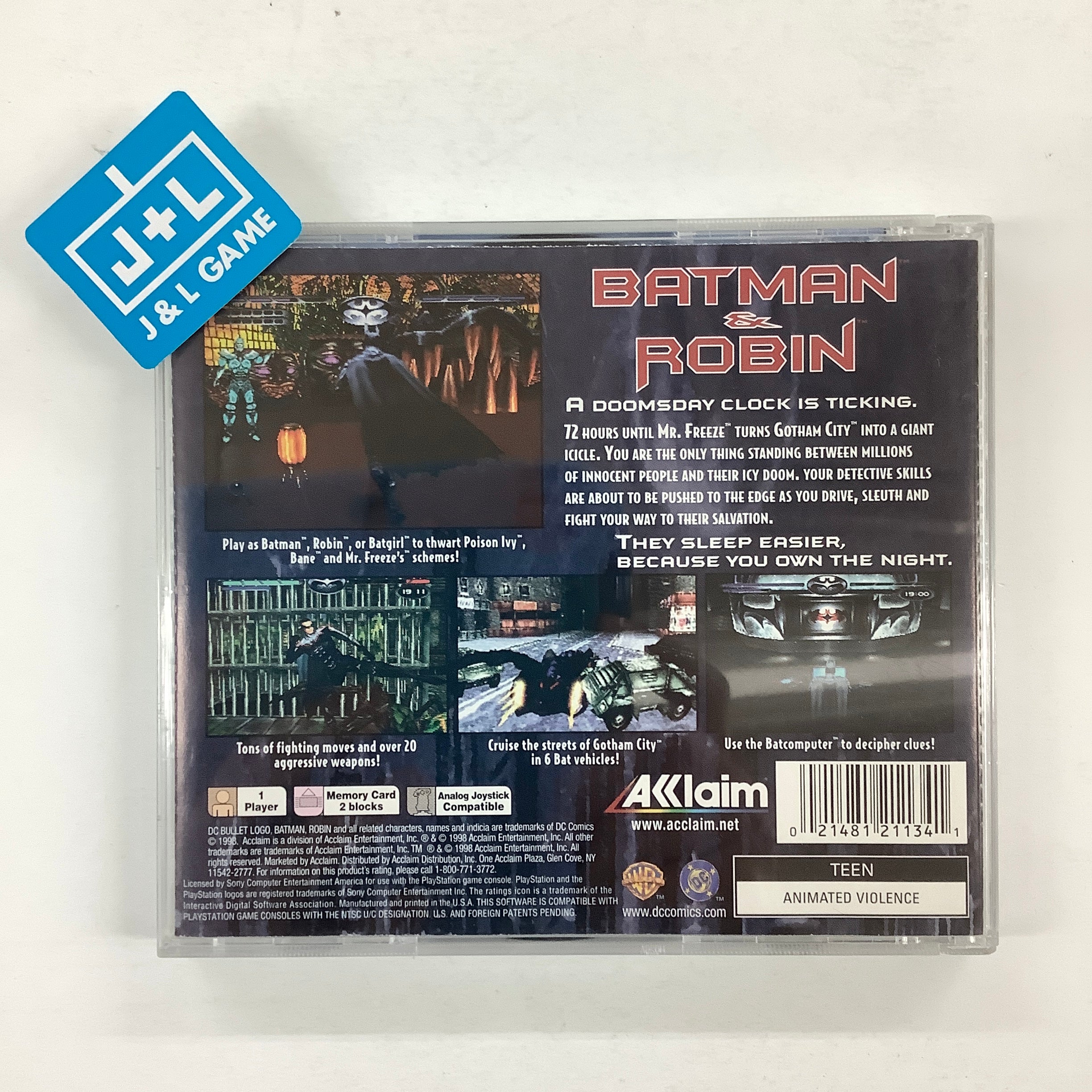 Batman & Robin - (PS1) PlayStation 1 [Pre-Owned] Video Games Acclaim   