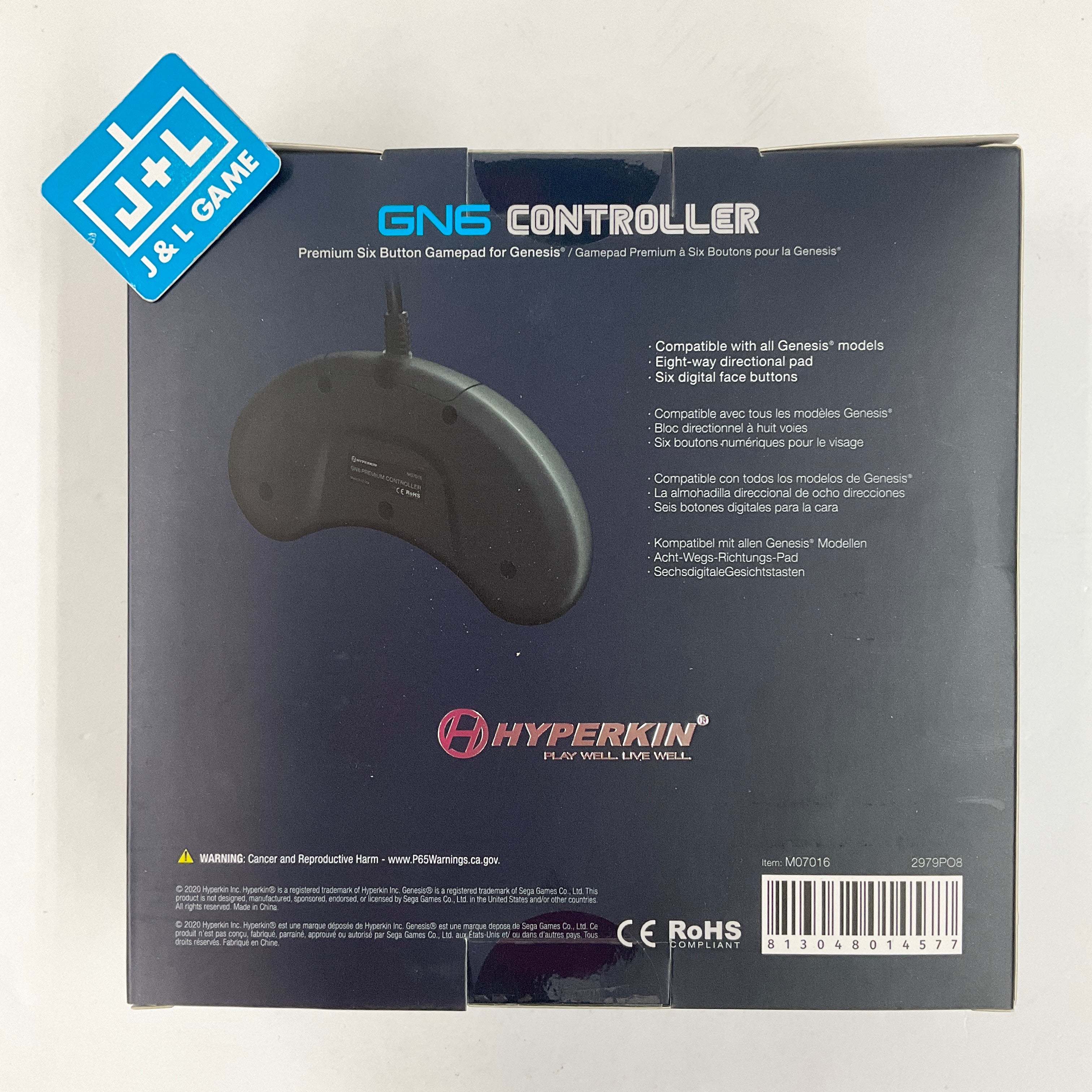 Hyperkin Sega Genesis GN6 Premium Controller - Sega Genesis Accessories Hyperkin   