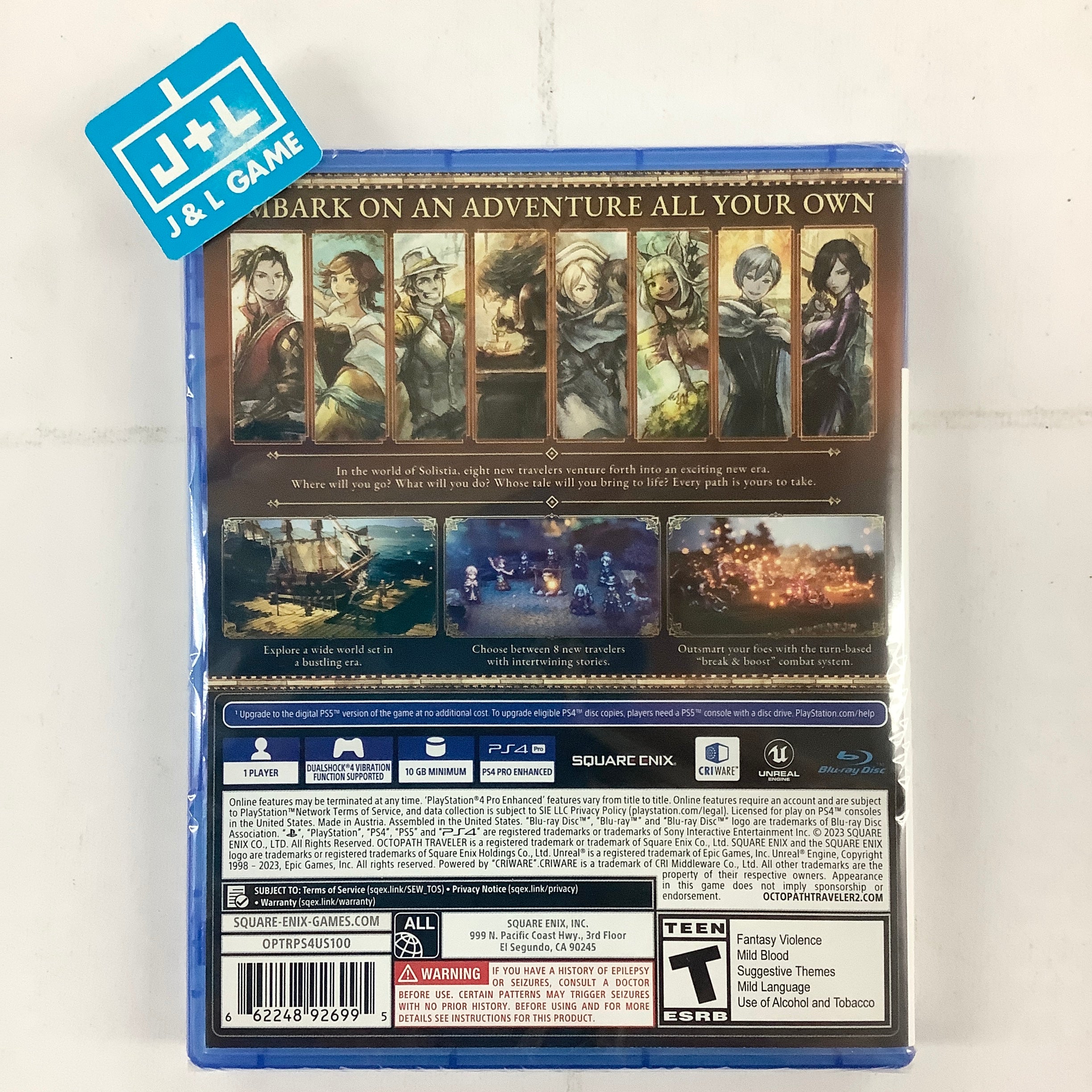 Octopath Traveler II - (PS4) PlayStation 4 Video Games Square Enix   