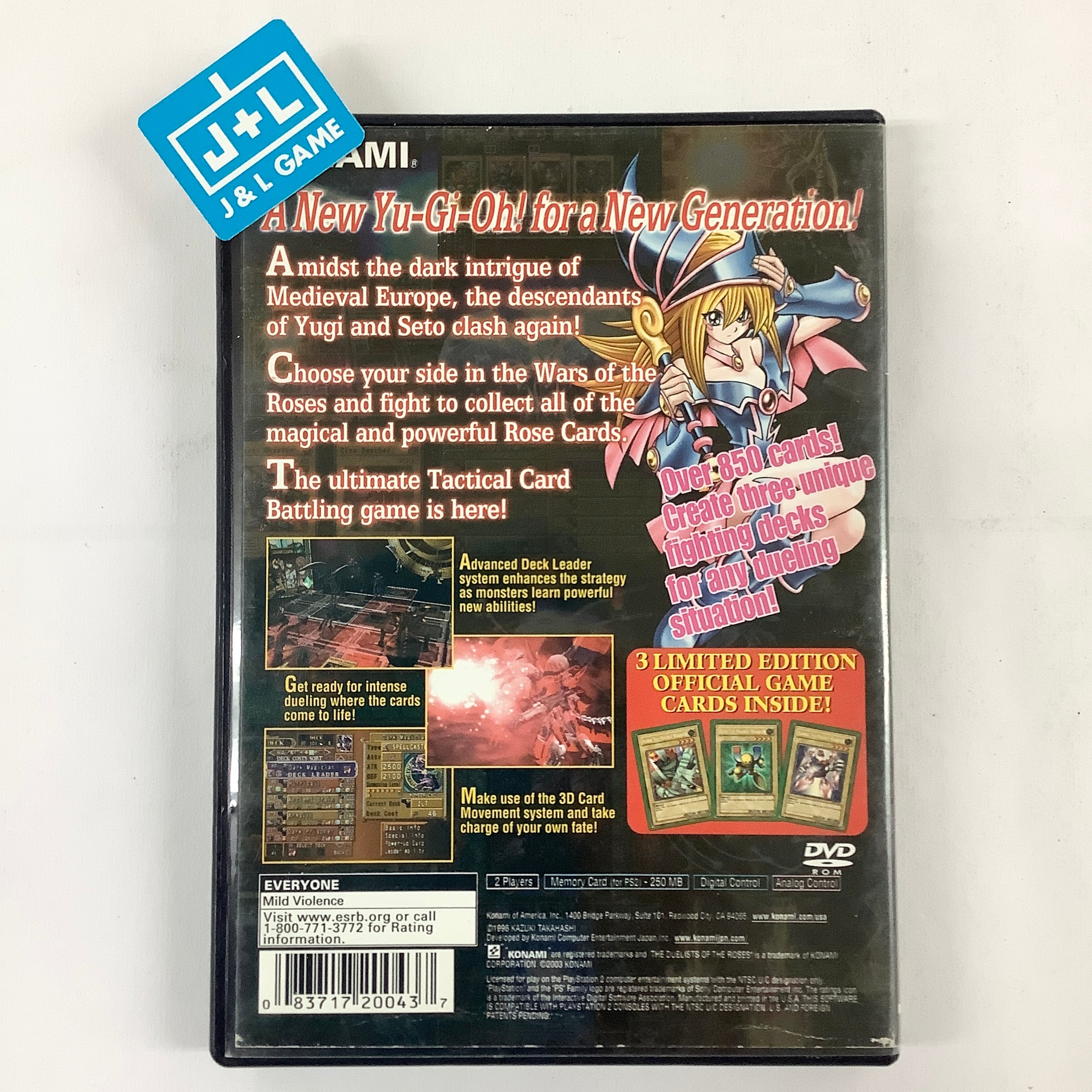 Yu-Gi-Oh Duelists of the Roses - PlayStation 2 Yu-Gi-Oh Duelists of the Roses - PlayStation 2