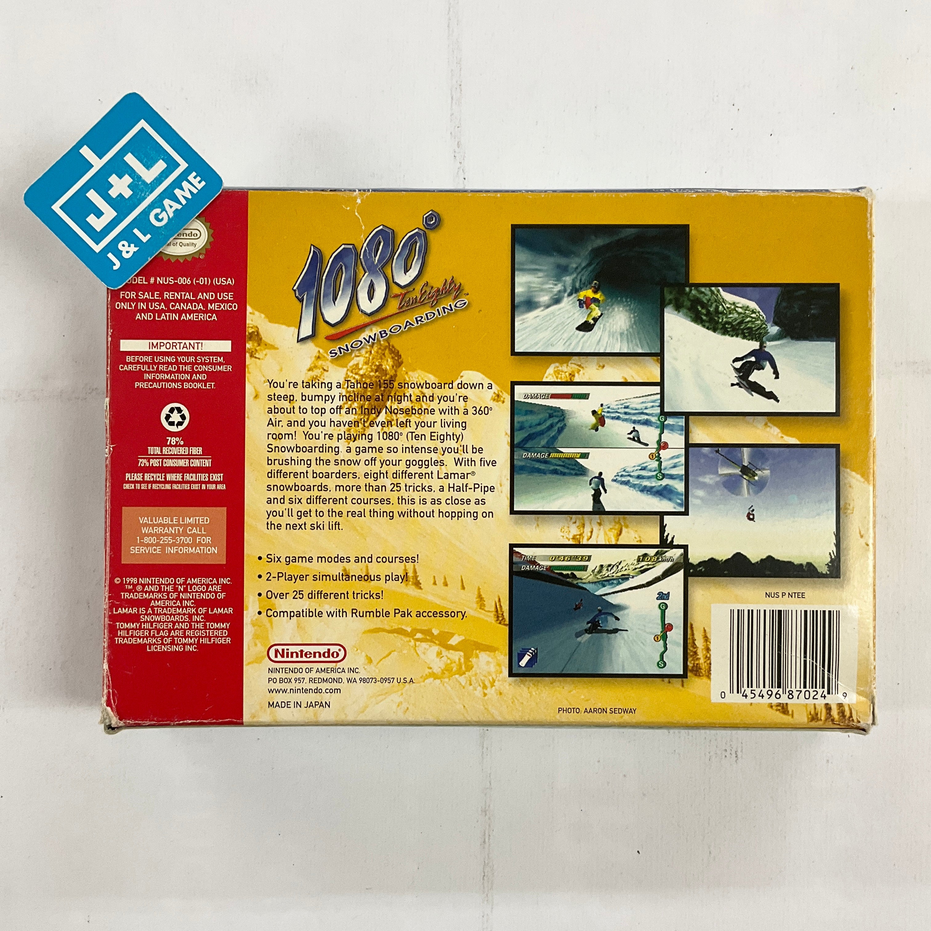 1080: TenEighty Snowboarding - (N64) Nintendo 64 [Pre-Owned] | J&L