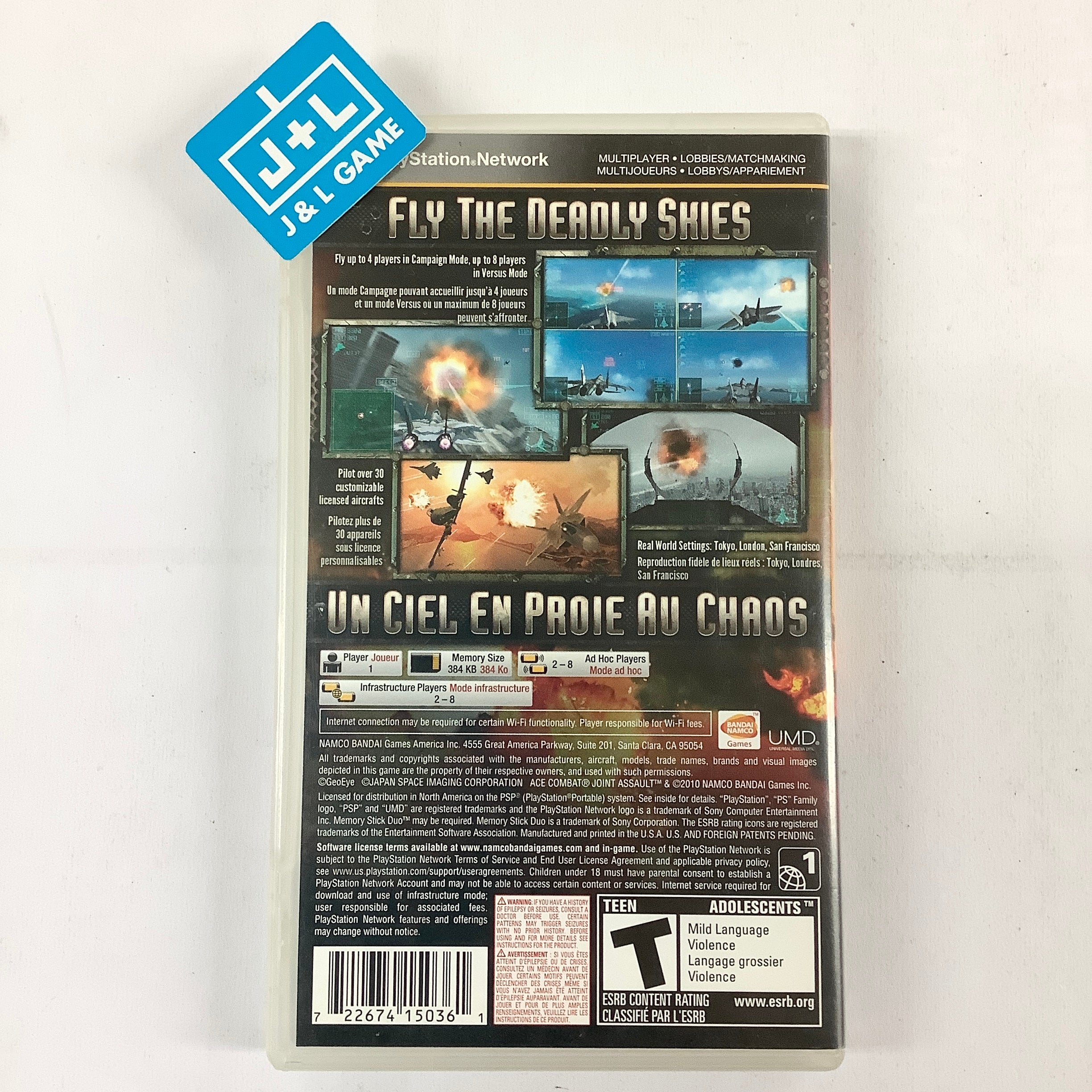 Ace Combat: Joint Assault - Sony PSP [Pre-Owned] Video Games Namco Bandai Games   