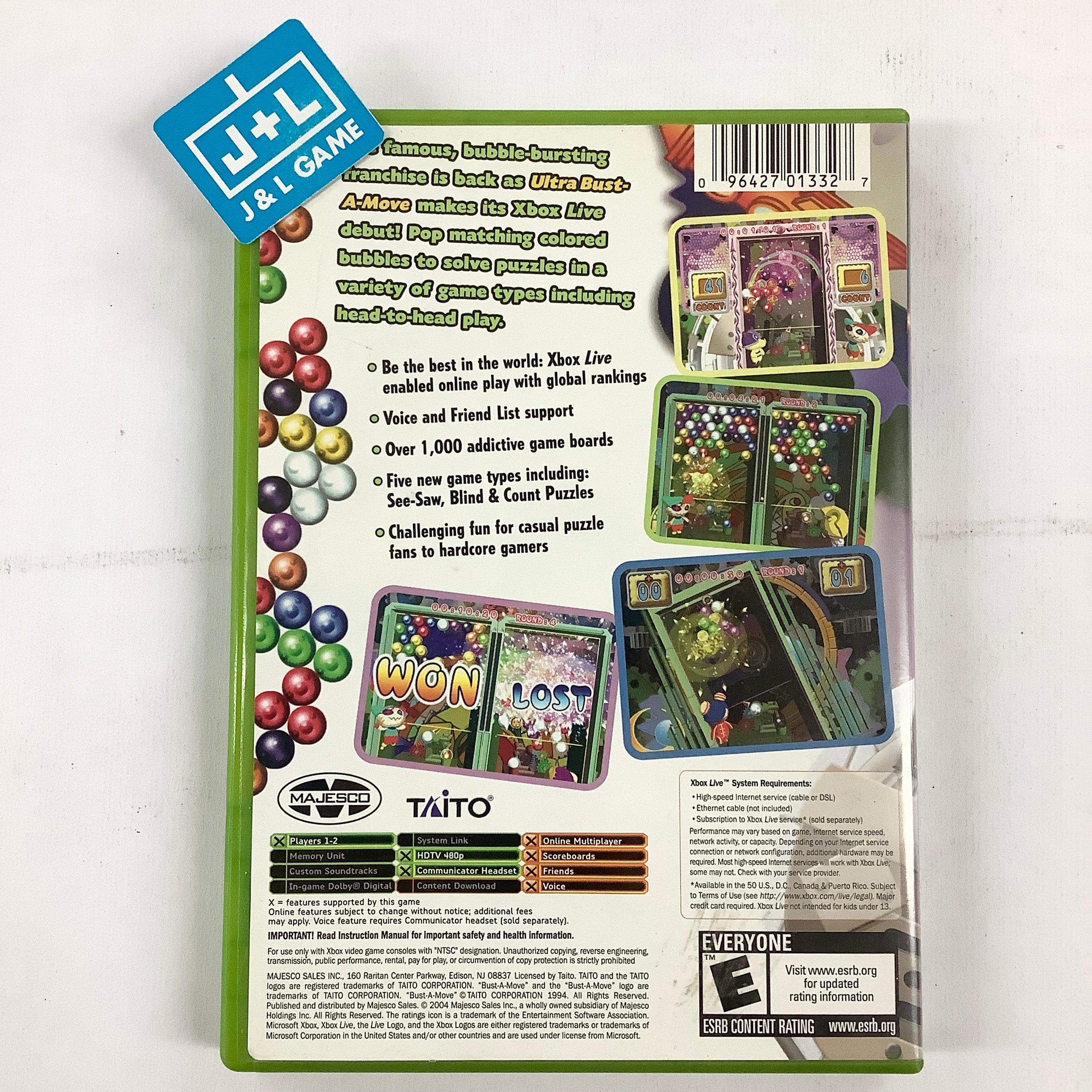 Ultra Bust-A-Move - (XB) Xbox [Pre-Owned] Video Games Majesco   