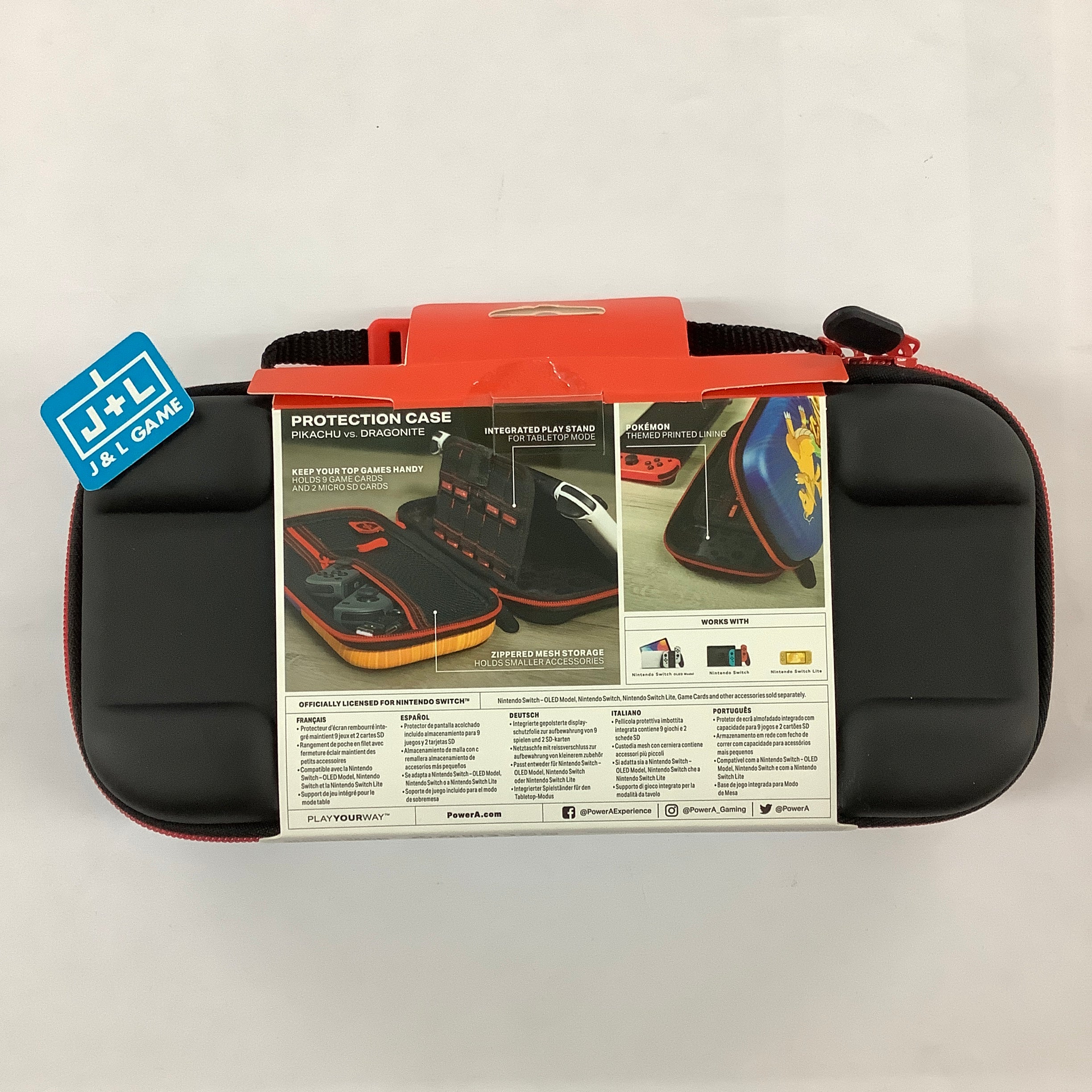 PowerA Protection Case (Pikachu vs. Dragonite) - (NSW) Nintendo Switch Accessories PowerA   