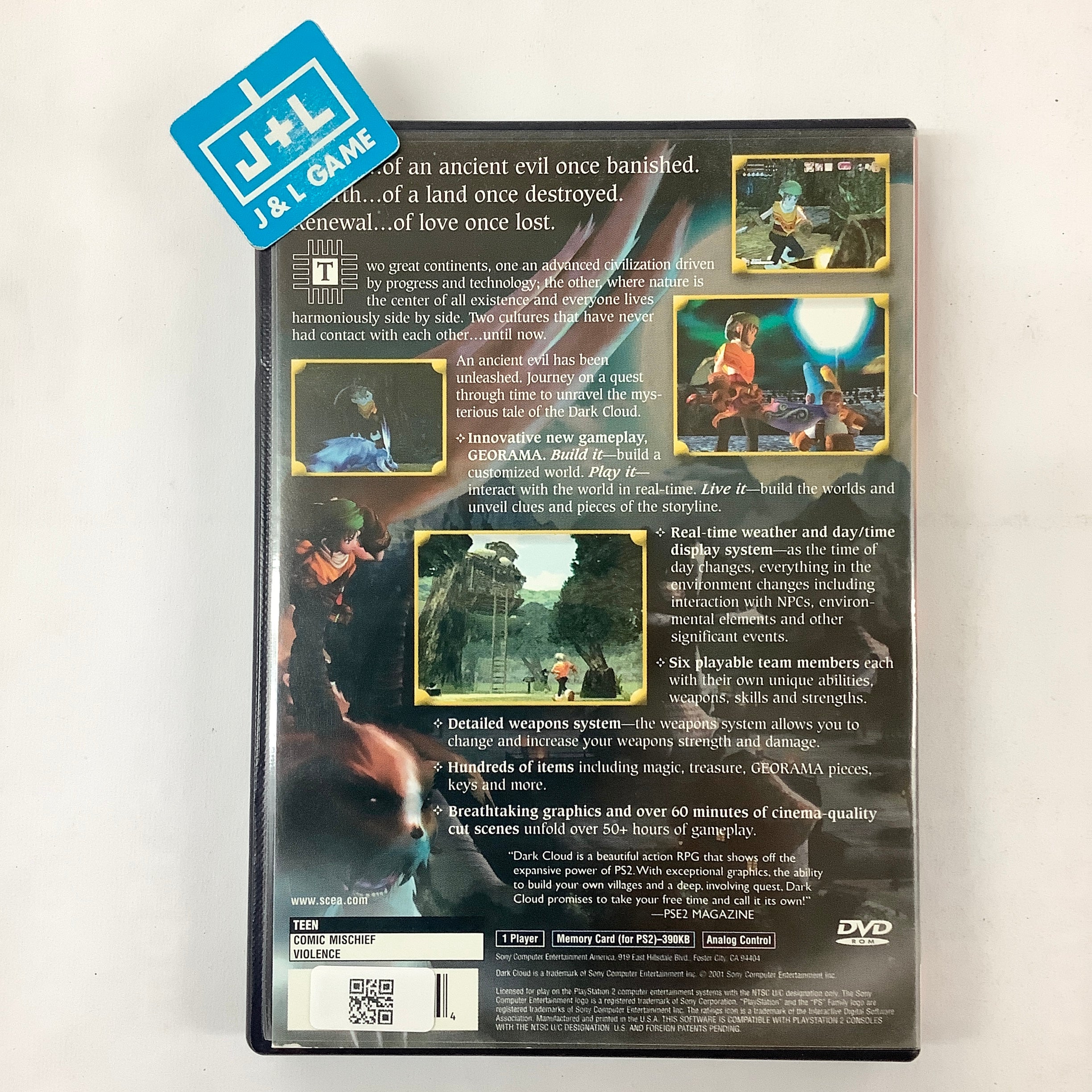 Dark Cloud (Greatest Hits) - (PS2) PlayStation 2 [Pre-Owned] Video Games SCEA   